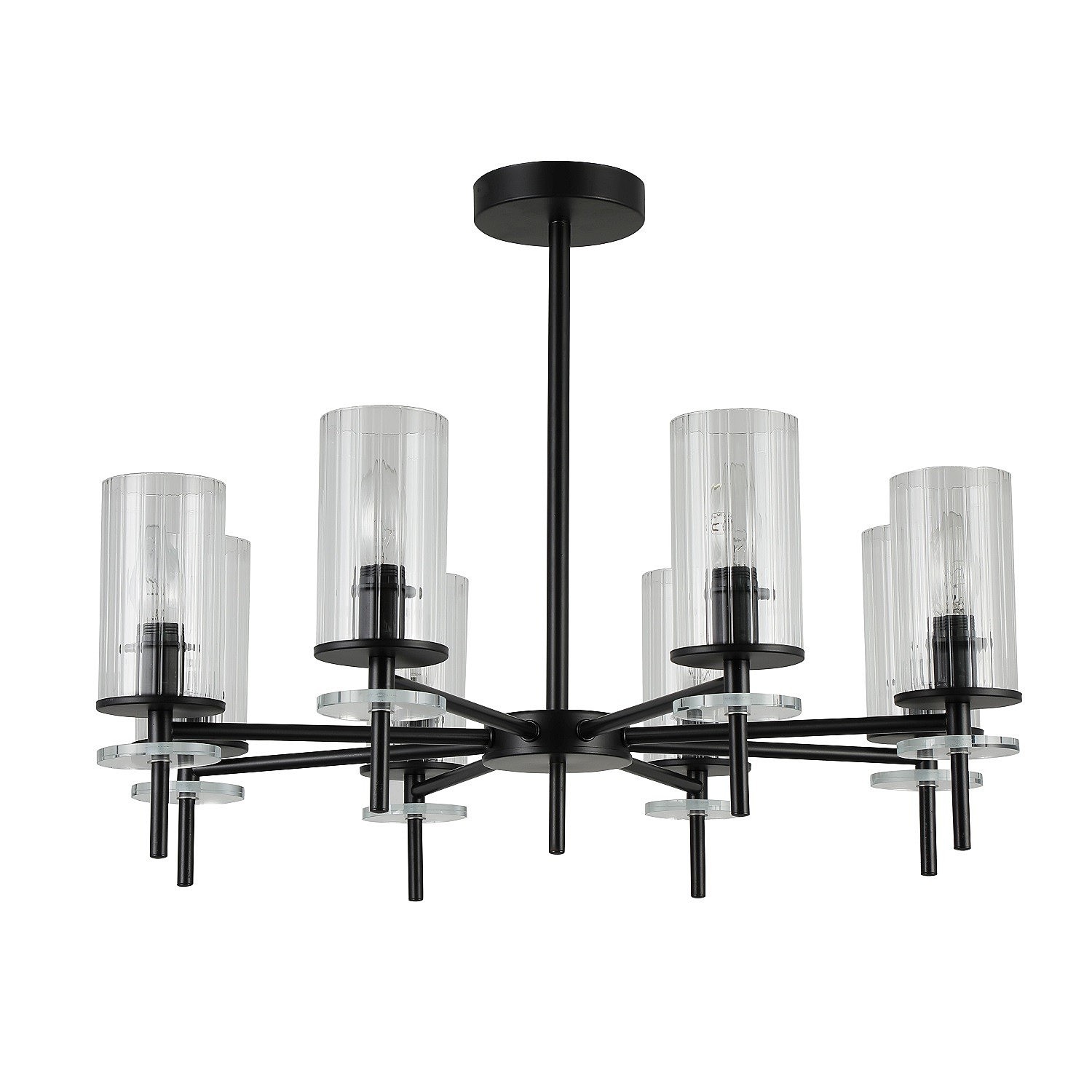 Потолочная люстра ЭкономСвет 11014 11014/8MBK CL