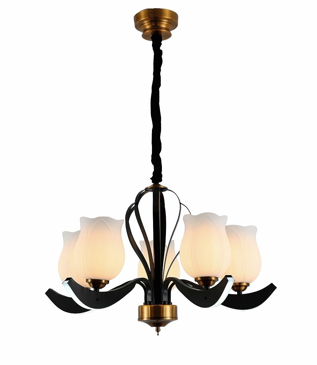 Подвесная люстра ЭкономСвет 11020 11020/5+5BK+GDBRS WT