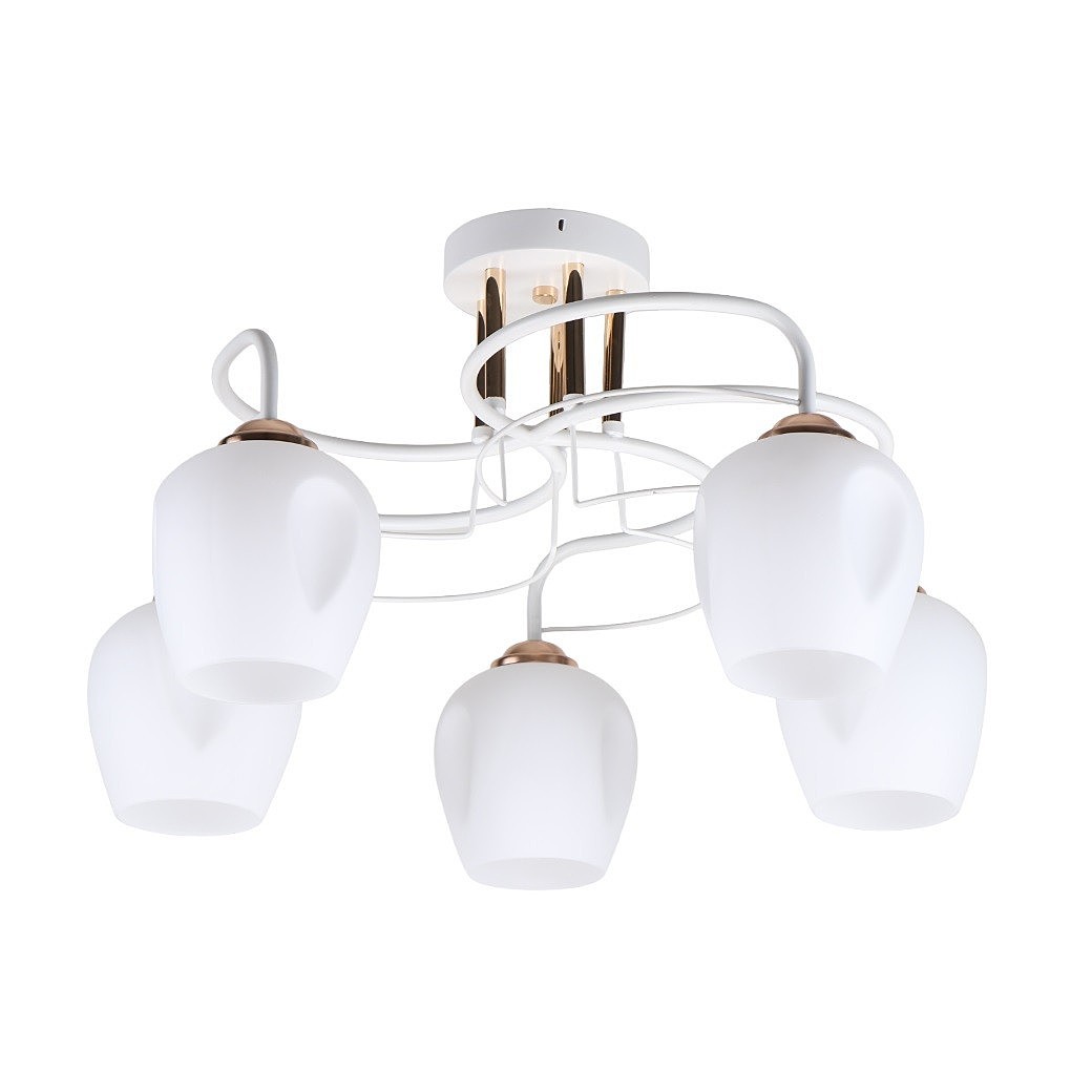 Потолочная люстра ЭкономСвет 11030 11030/5FGD+WT WT