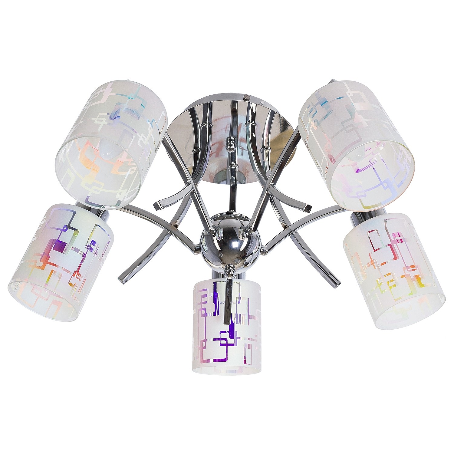 Потолочная люстра ЭкономСвет 11073 11073/5CR WT