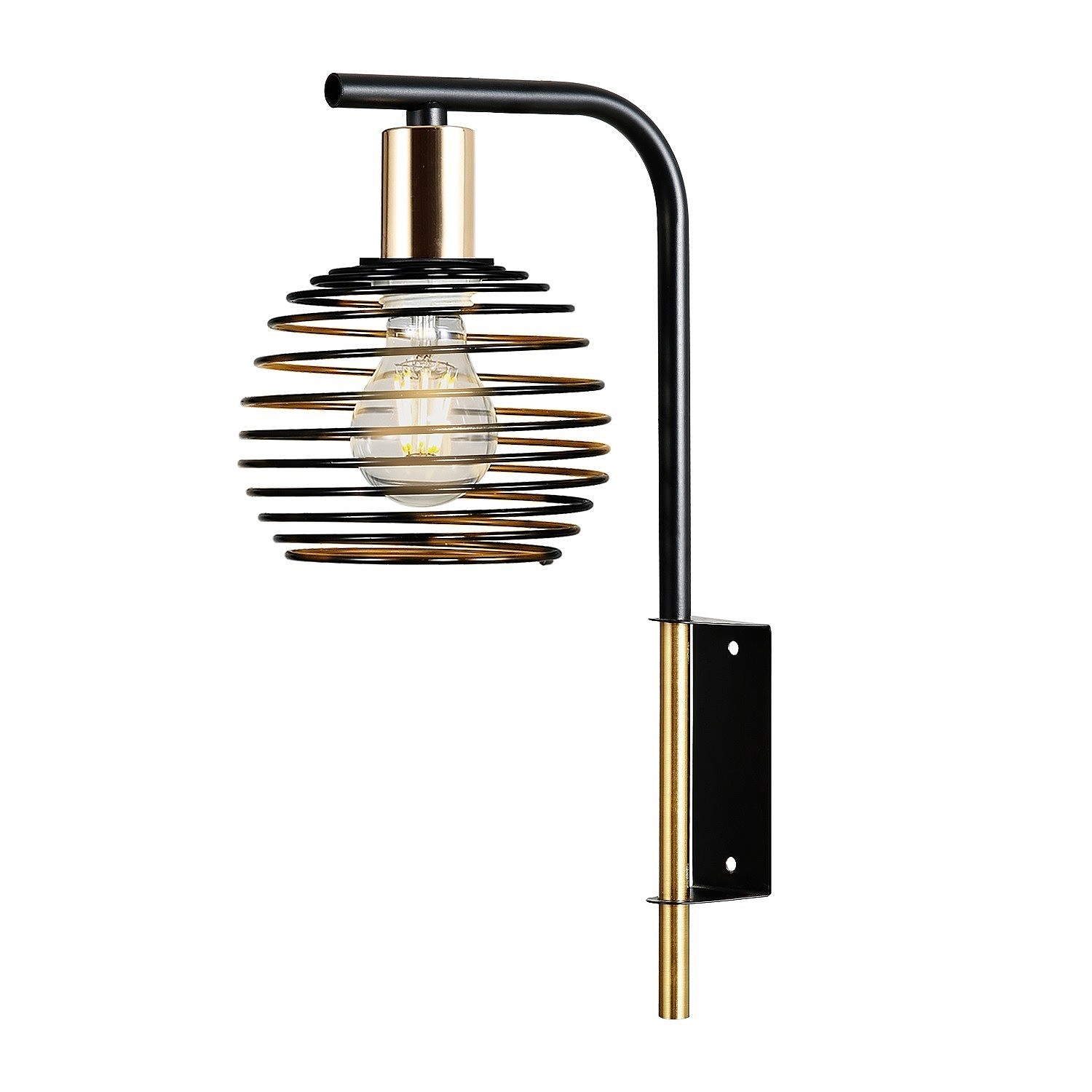 Настенное бра ЭкономСвет 11152 11152/1wBK BK+GD