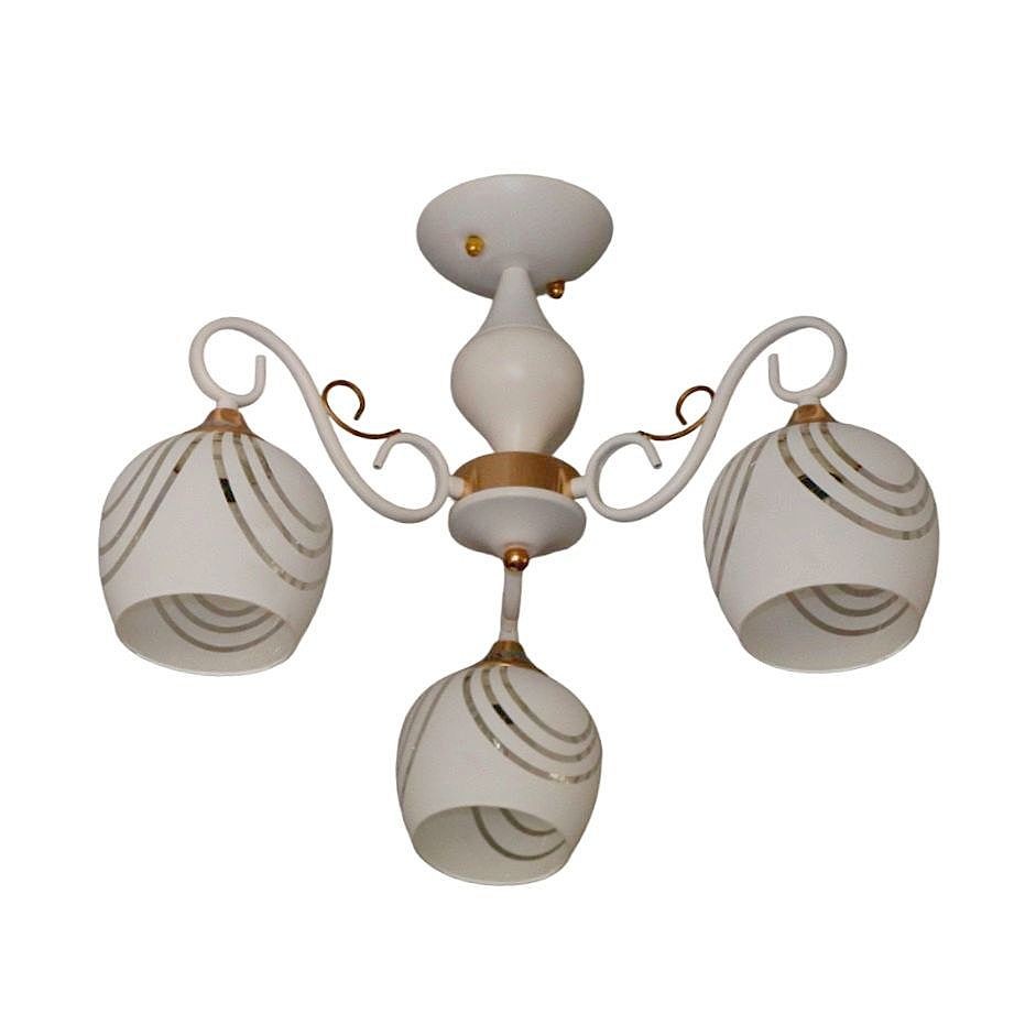 Потолочная люстра ЭкономСвет 11170 11170/3WT+GD WT