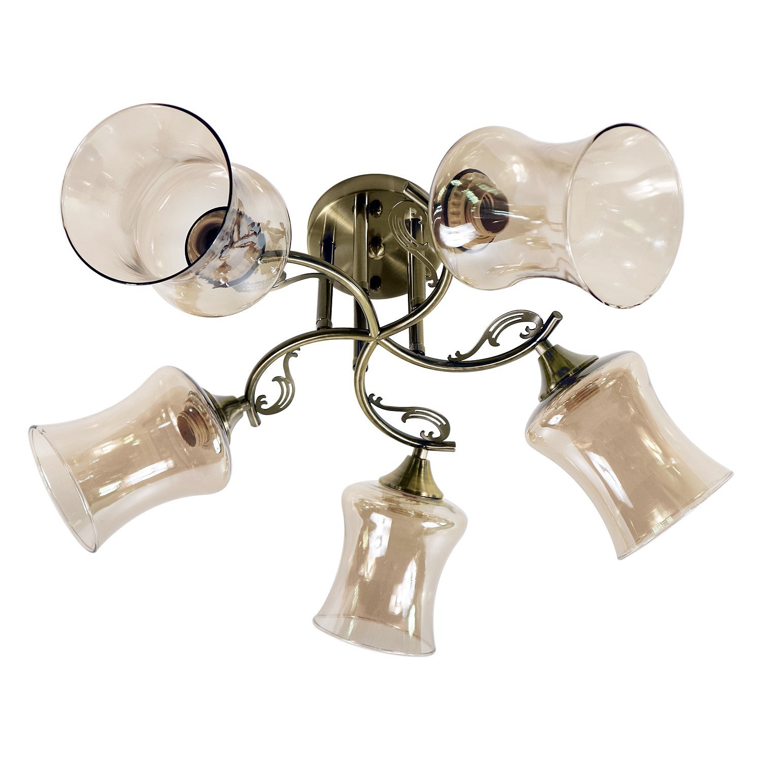 Потолочная люстра ЭкономСвет 12100 12100/5ZAB AMB