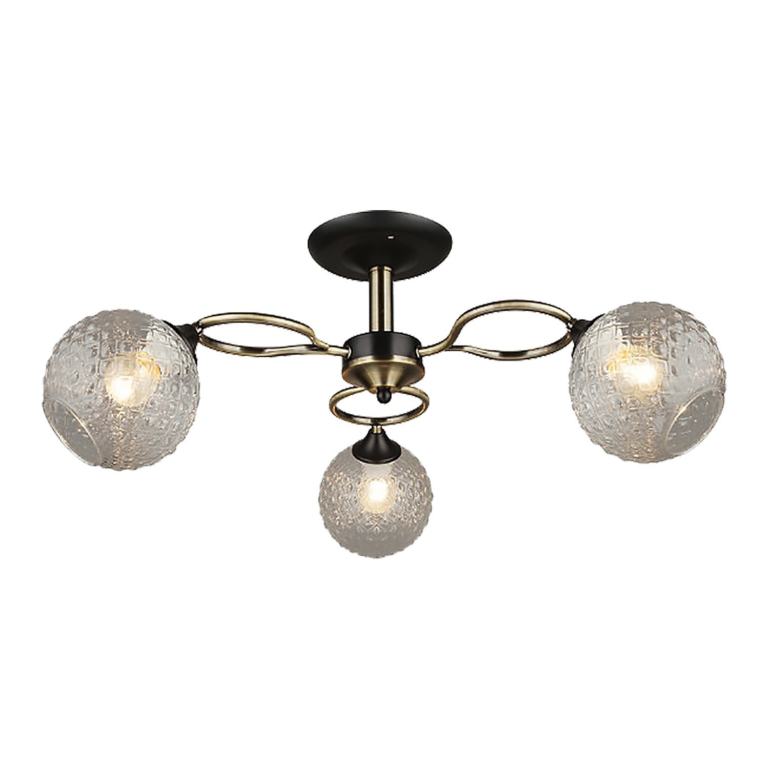 Потолочная люстра ЭкономСвет 12141 12141/3BK+AB CL