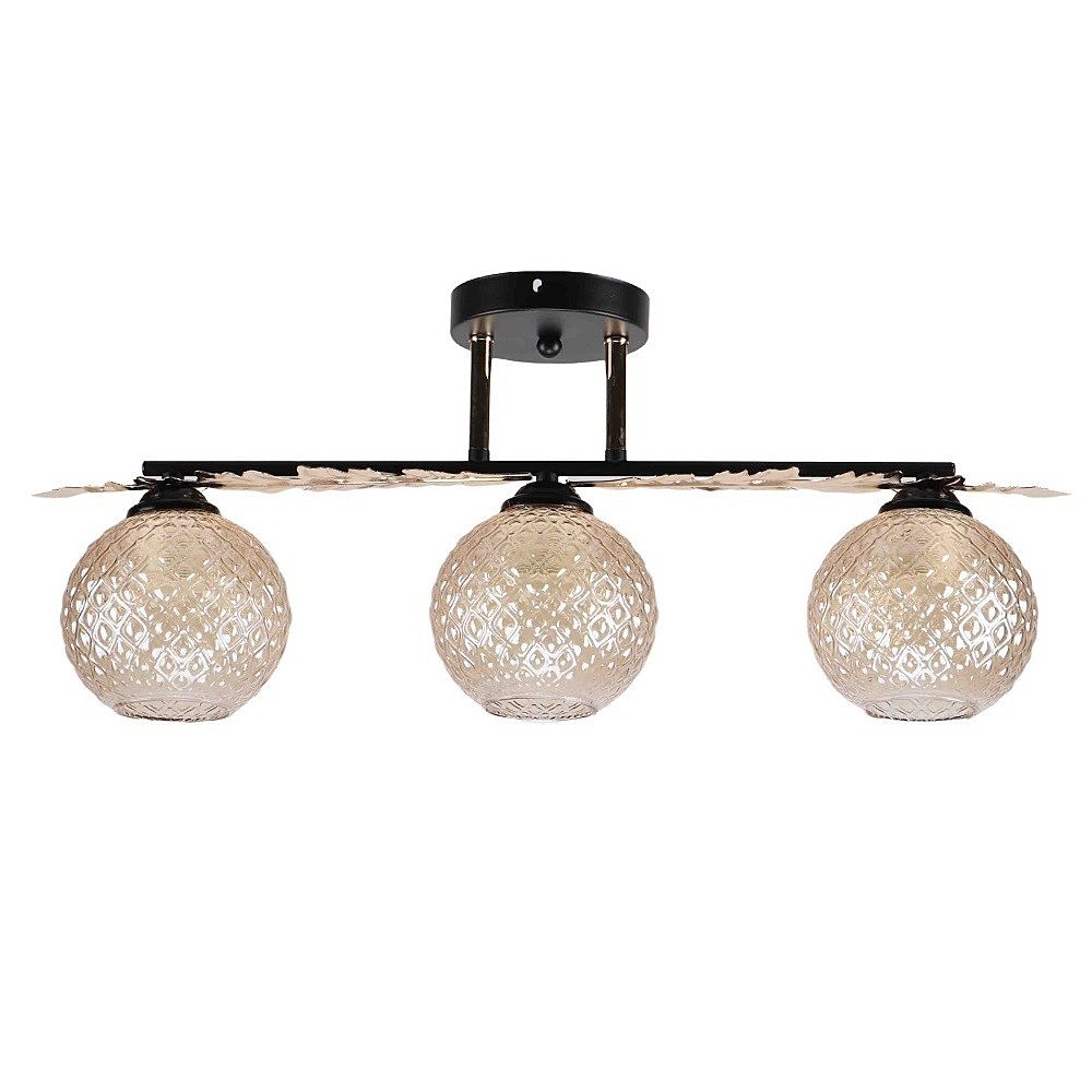 Потолочная люстра ЭкономСвет 12144 12144/3BK+FGD AMB