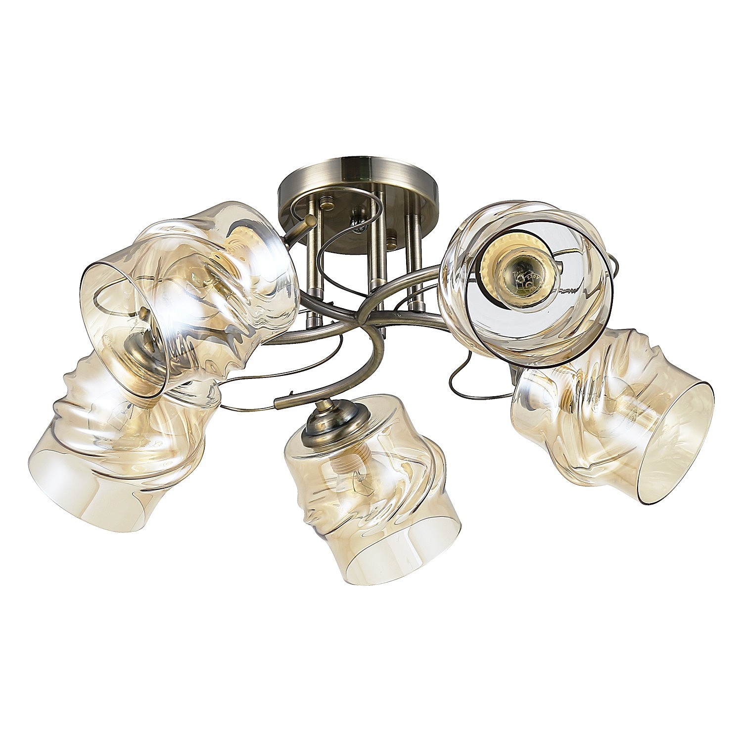 Потолочная люстра ЭкономСвет 12151 12151/5AB AMB