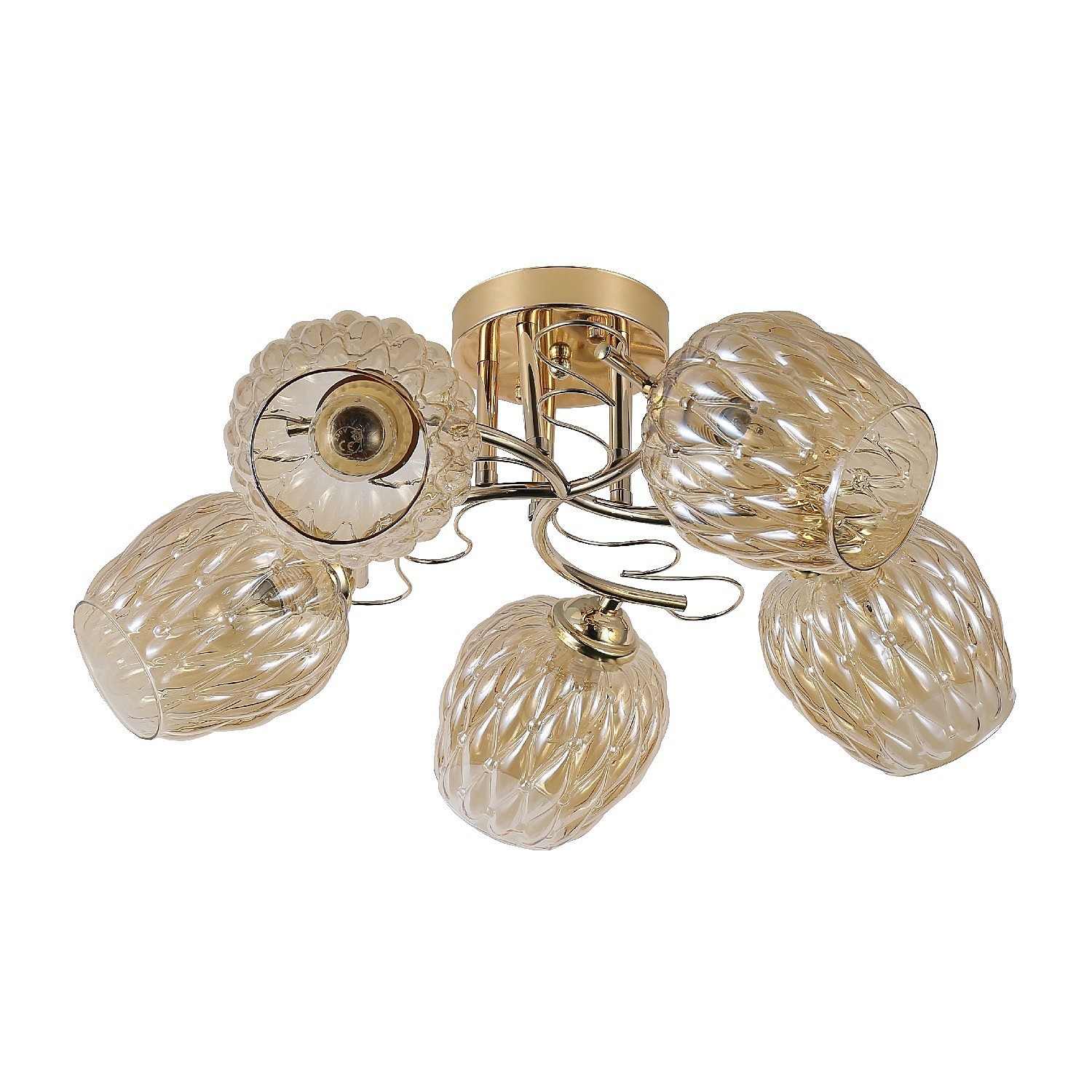 Потолочная люстра ЭкономСвет 12169 12169/5FGD AMB