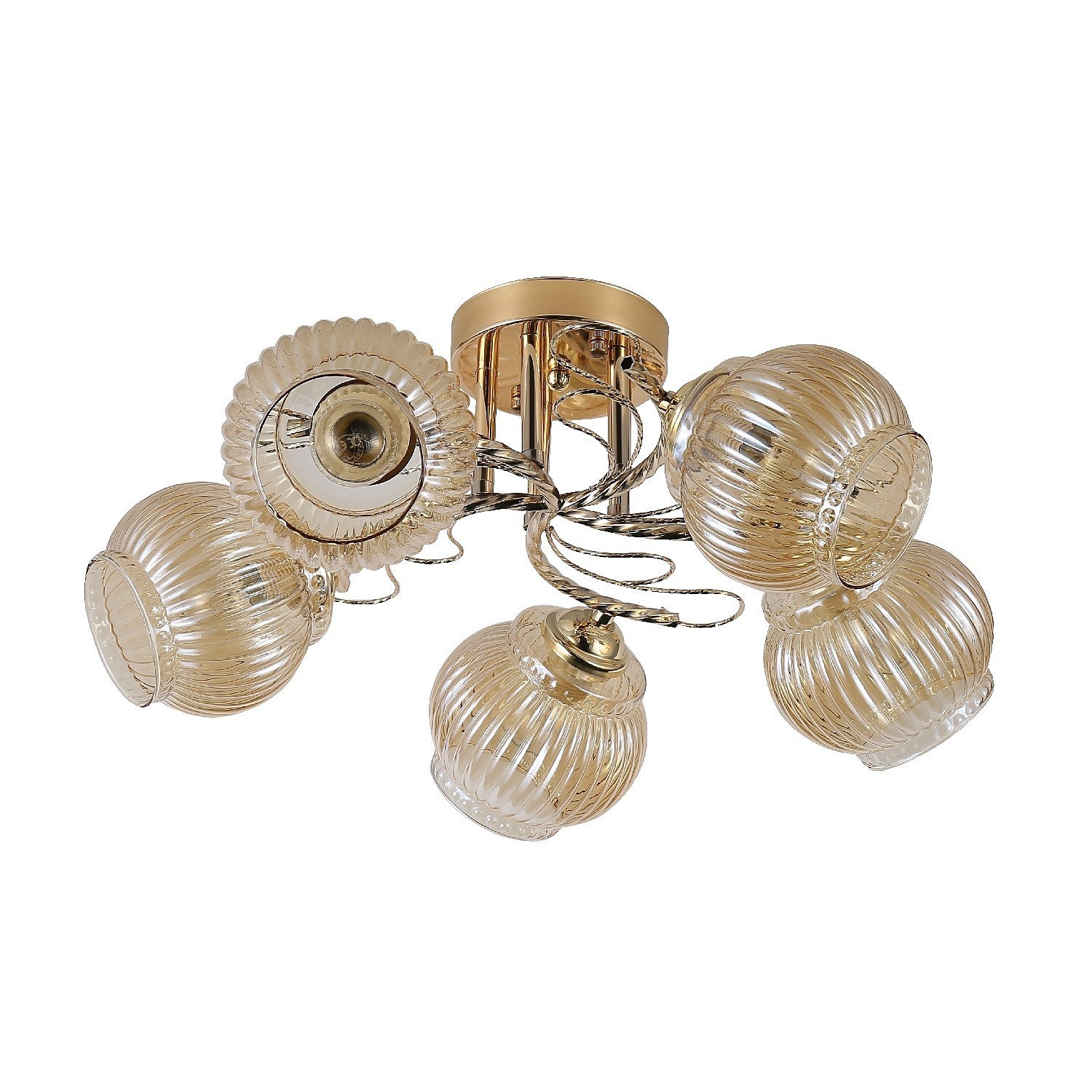 Потолочная люстра ЭкономСвет 12170 12170/5FGD AMB