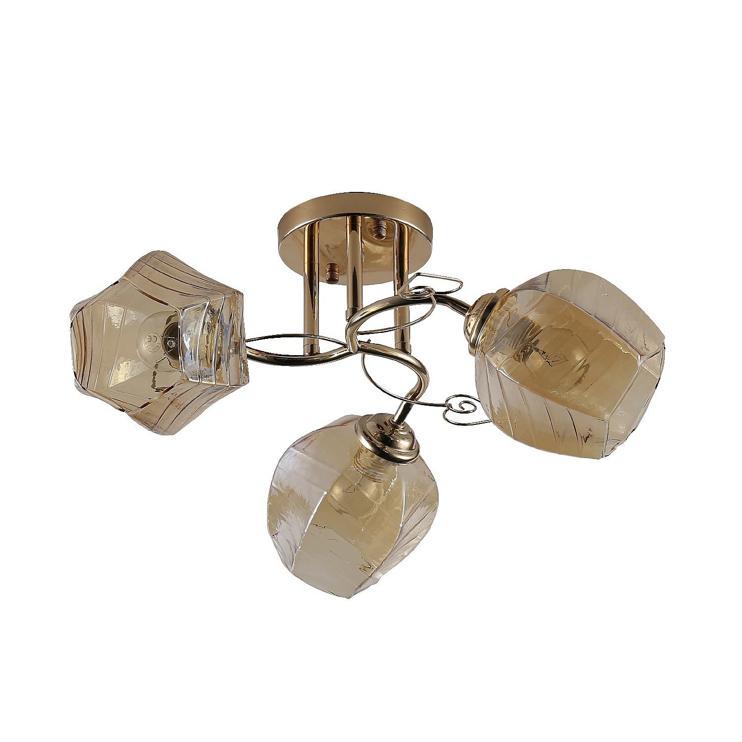 Потолочная люстра ЭкономСвет 12180 12180/3FGD AMB