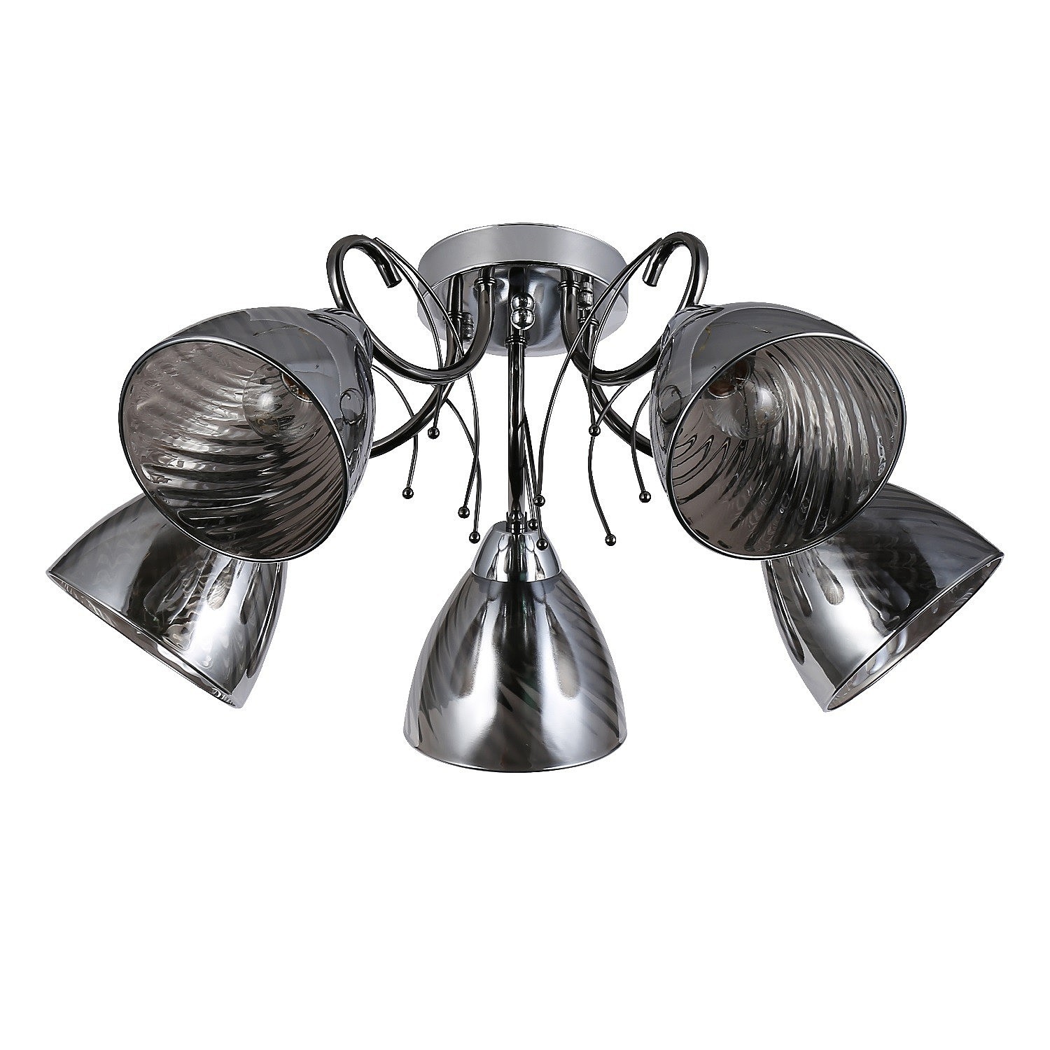 Потолочная люстра ЭкономСвет 12194 12194/5CR+PBK SM