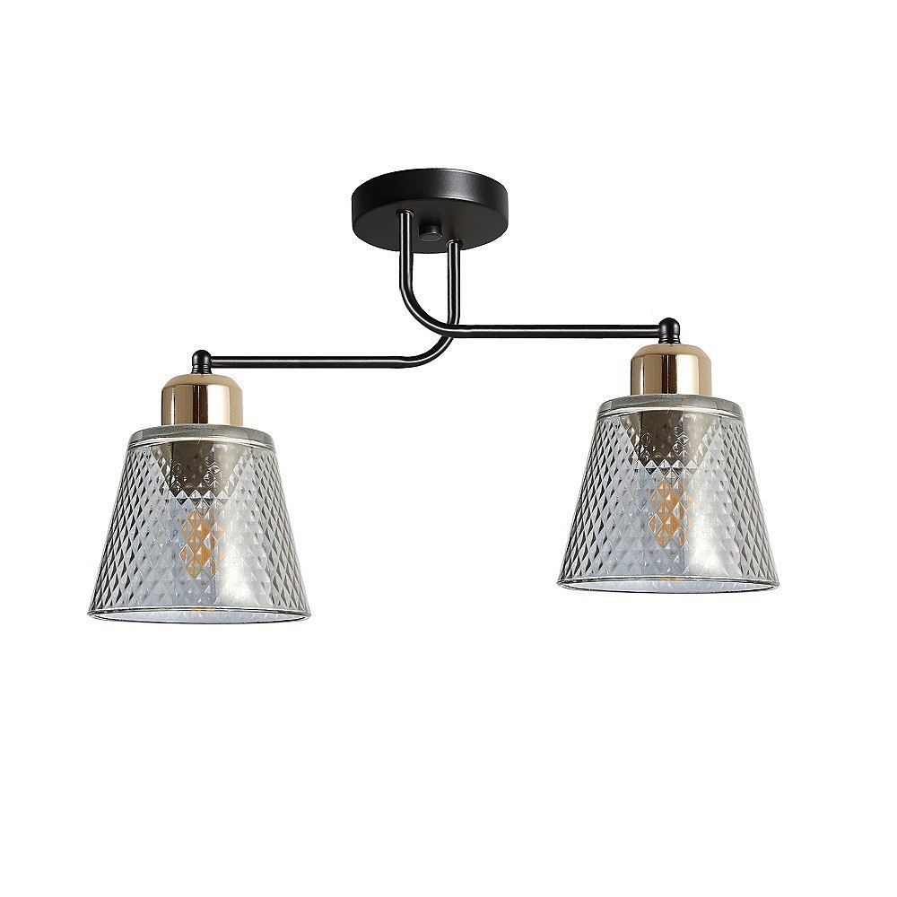 Потолочная люстра ЭкономСвет 12197 12197/2BK+GD GR