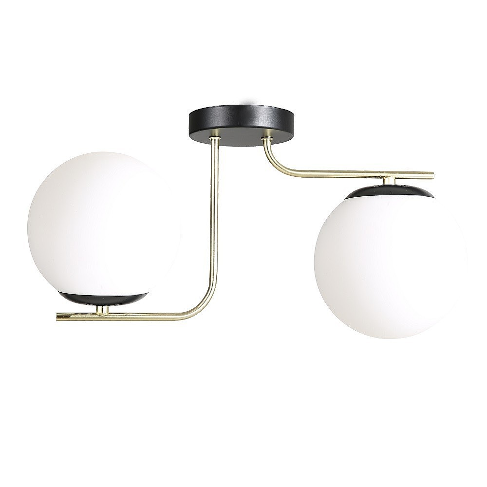 Потолочная люстра ЭкономСвет 12198 12198/2BK+GD WT