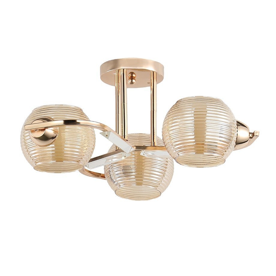 Потолочная люстра ЭкономСвет 12203 12203/3FGD AMB