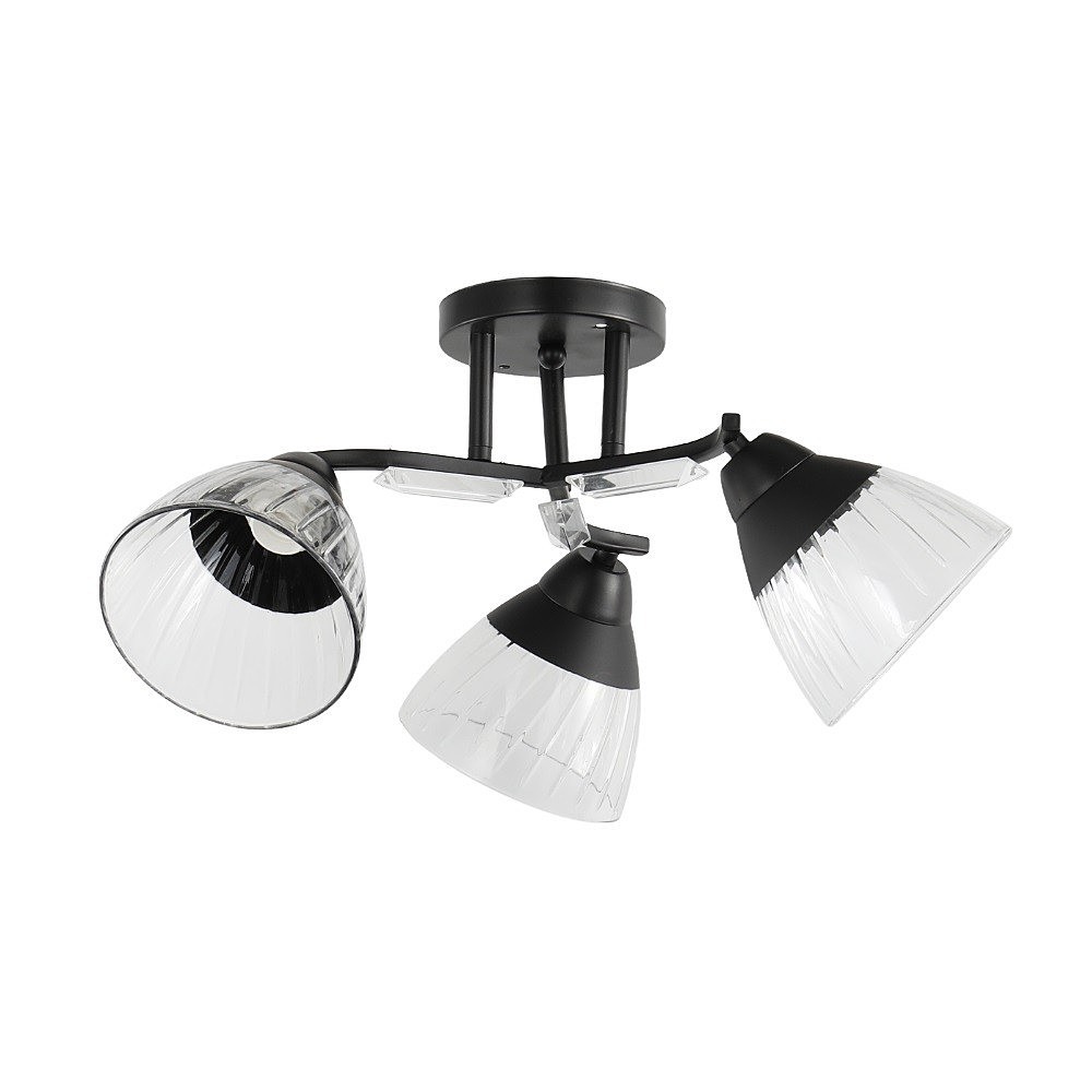 Потолочная люстра ЭкономСвет 12205 12205/3BK CL+BK