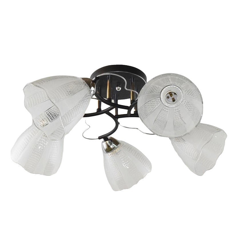 Потолочная люстра ЭкономСвет 12235 12235/5BK+FGD WCL