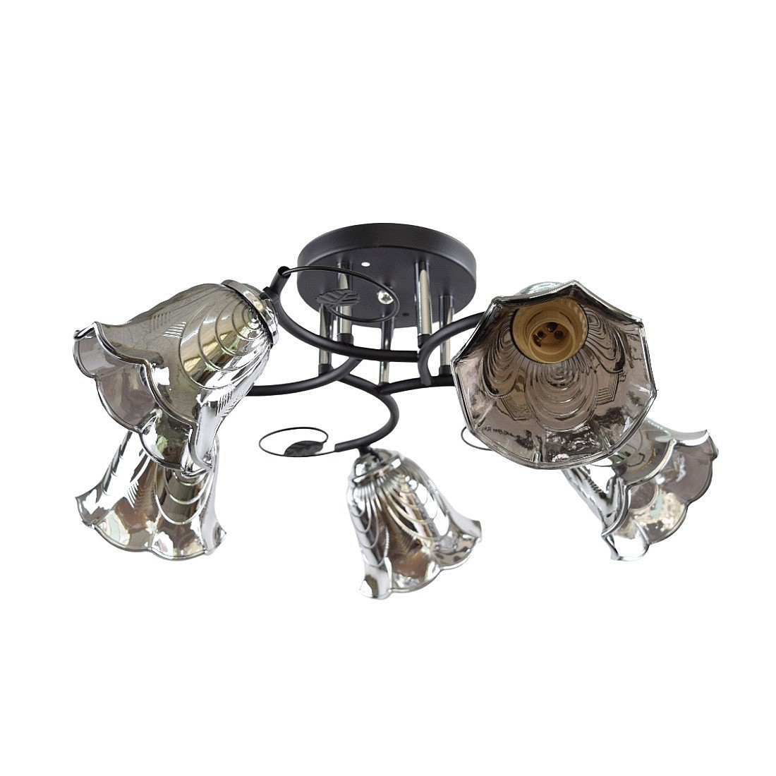 Потолочная люстра ЭкономСвет 12240 12240/5BK+CR GR