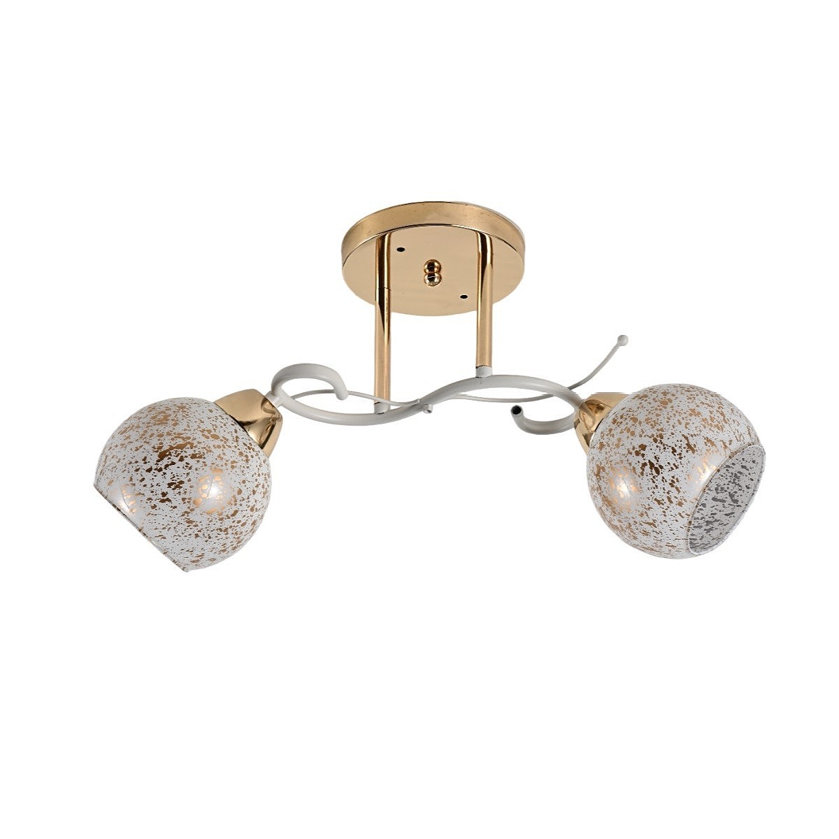 Потолочная люстра ЭкономСвет 12266 12266/2FGD+WT WT+GD