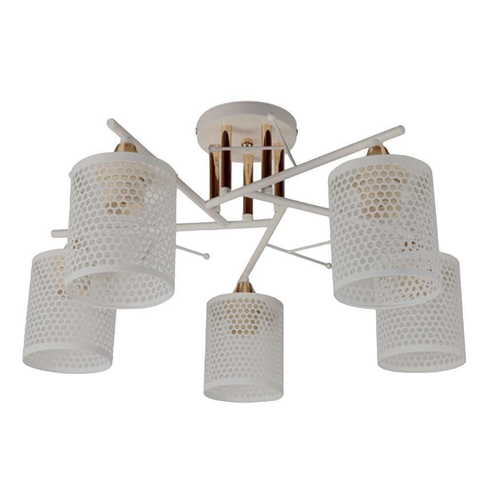 Потолочная люстра ЭкономСвет 12268 12268/5WT+GD WT