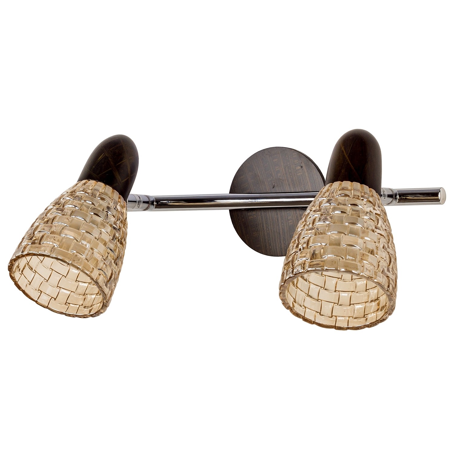 Светильник спот ЭкономСвет 12681 12681/2B CH+WENGUE TEA