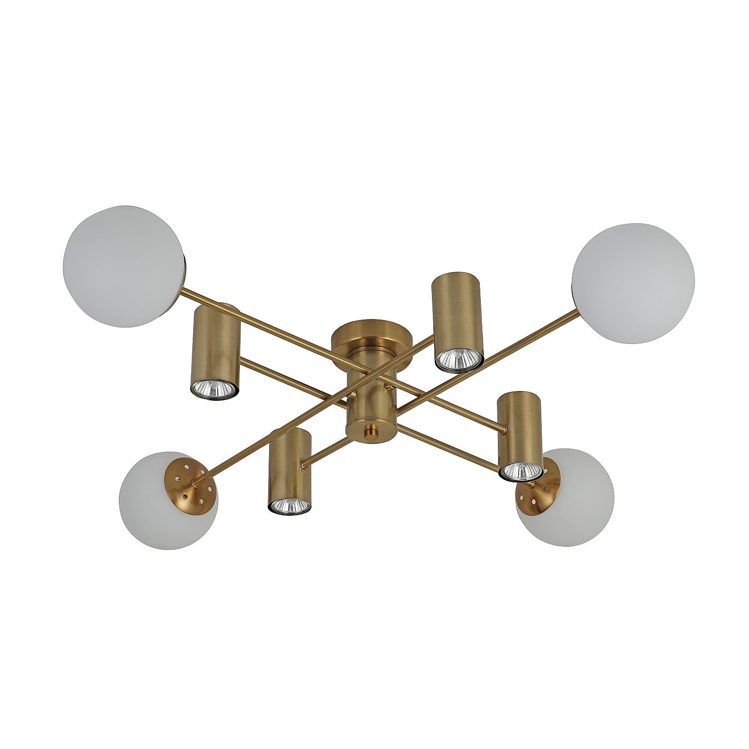 Потолочная люстра ЭкономСвет 13106 13106/4+4COP WT+COP