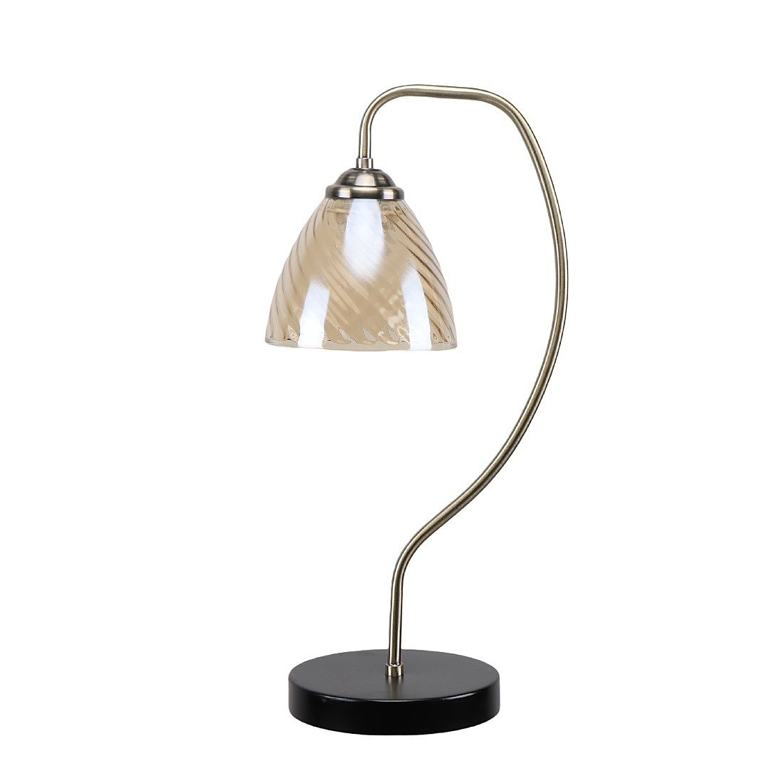 Настольная лампа ЭкономСвет 13115 13115/1T AB+MBK BR