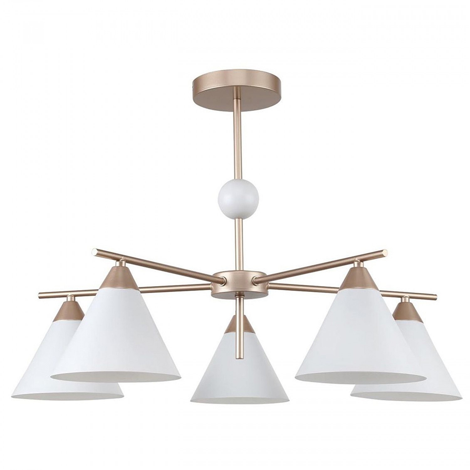 Потолочная люстра ЭкономСвет 13148 13148/5GD WT