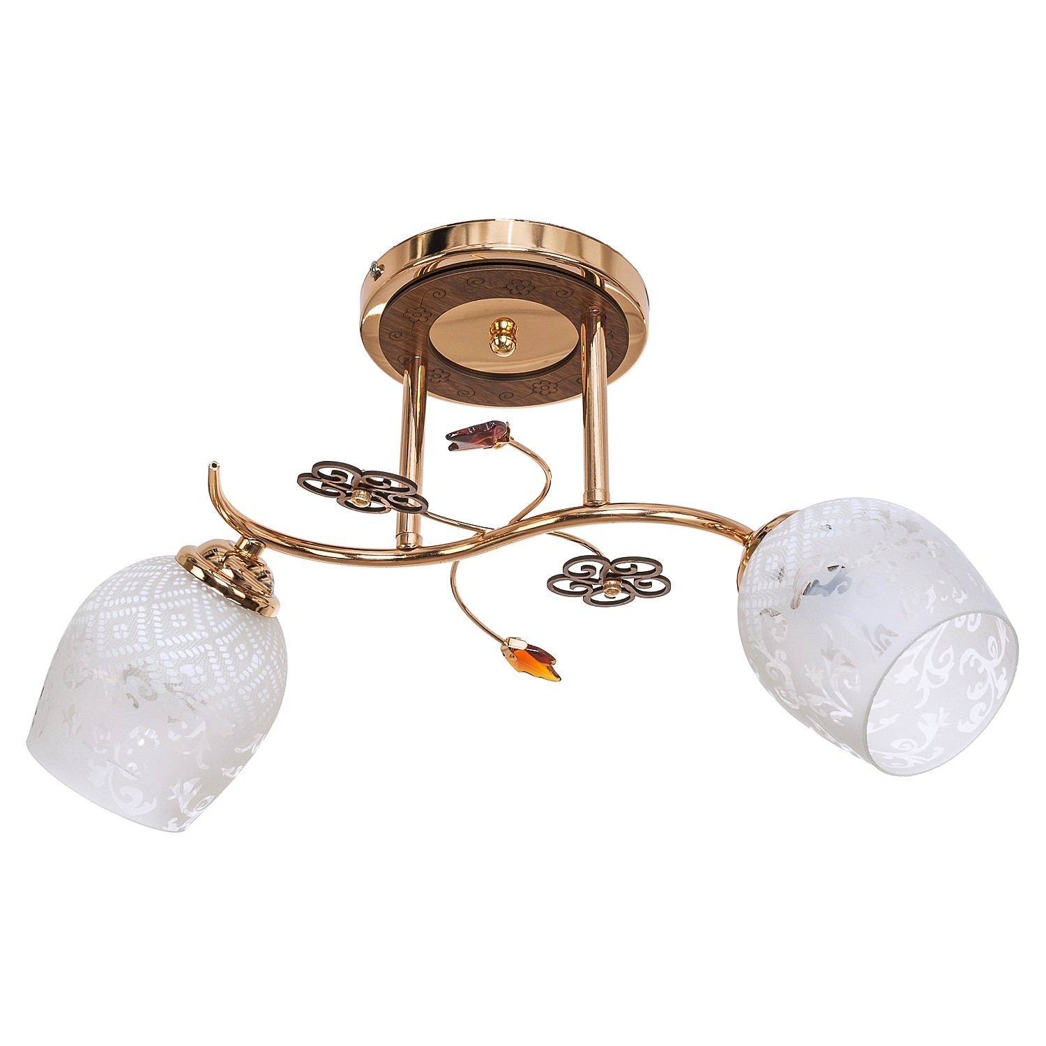 Потолочная люстра ЭкономСвет 1425YX 1425YX/2FGD WT