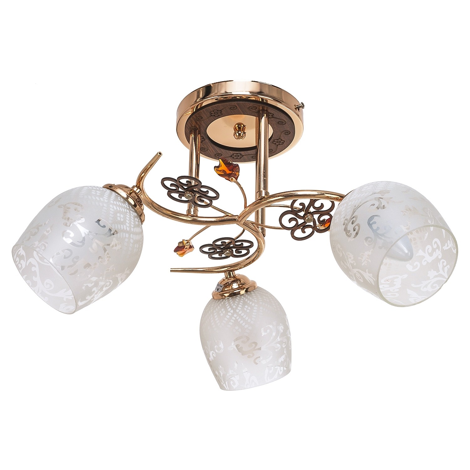 Потолочная люстра ЭкономСвет 1425YX 1425YX/3FGD WT