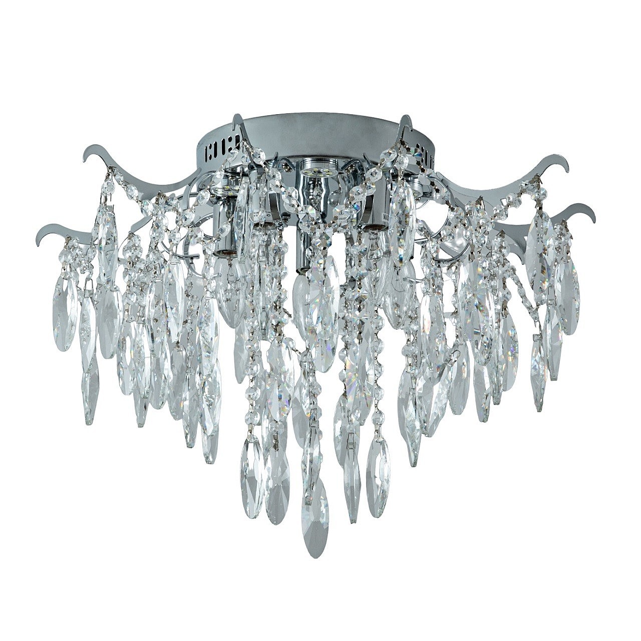 Потолочная люстра ЭкономСвет 15544 15544/5+5CR+CL WTLED