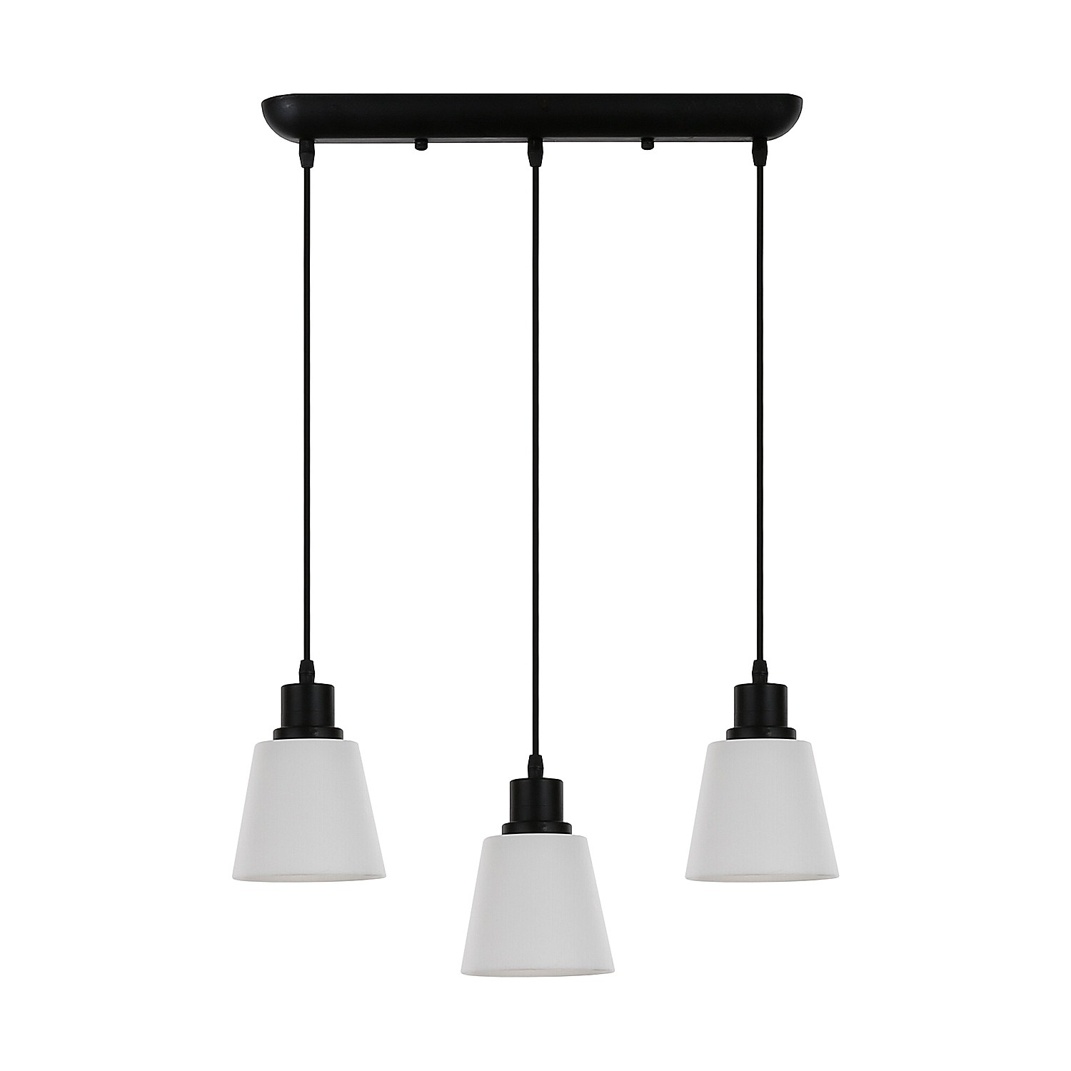 Светильник подвесной ЭкономСвет 18091 18091/3P BK WT