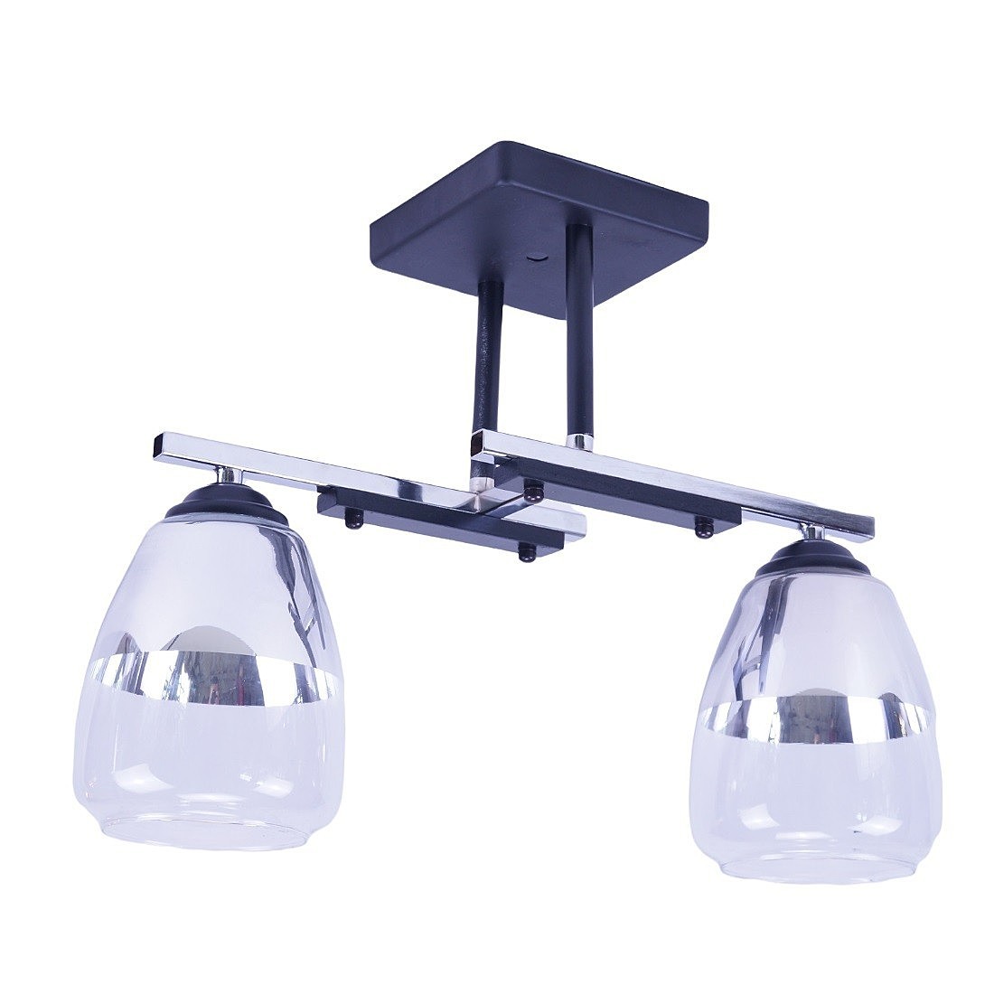 Потолочная люстра ЭкономСвет 20103 20103/2BK+CR CR+CL