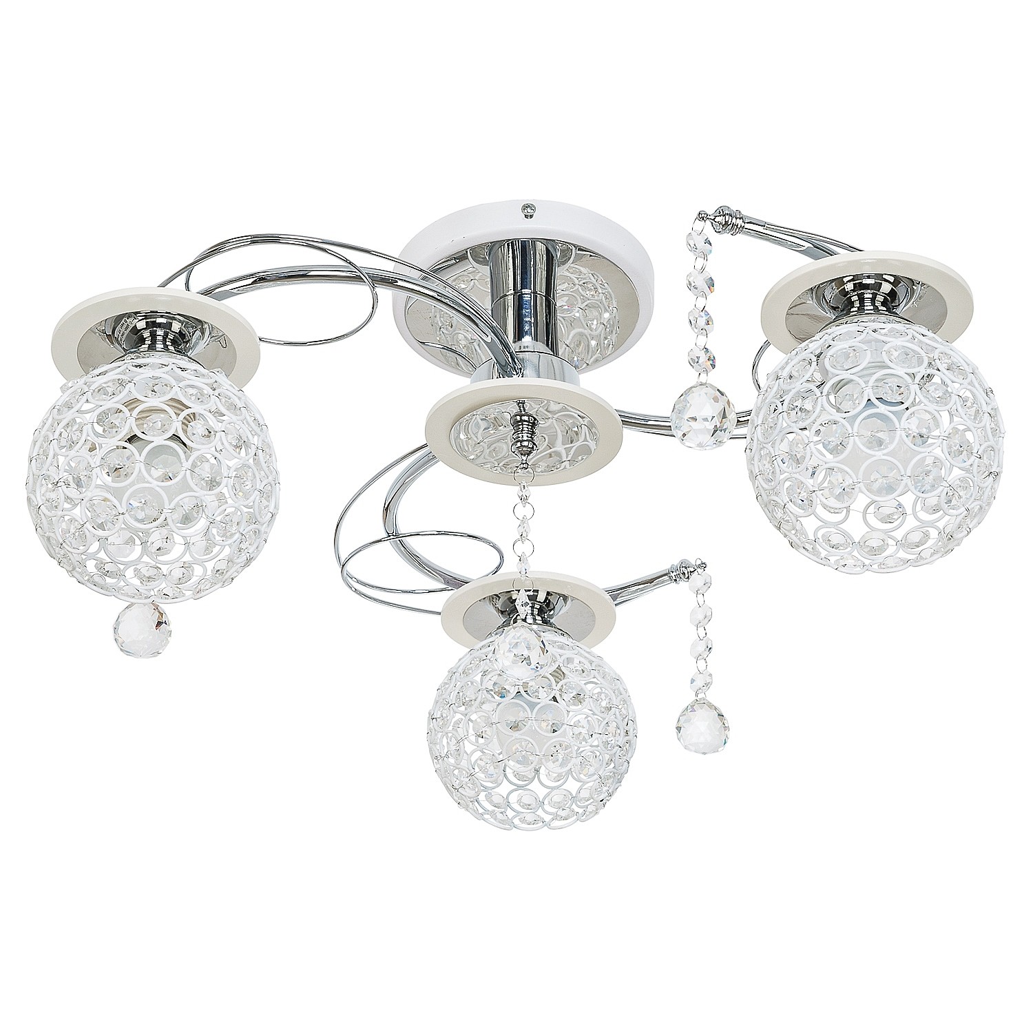 Потолочная люстра ЭкономСвет 20345 20345/3CR+WT