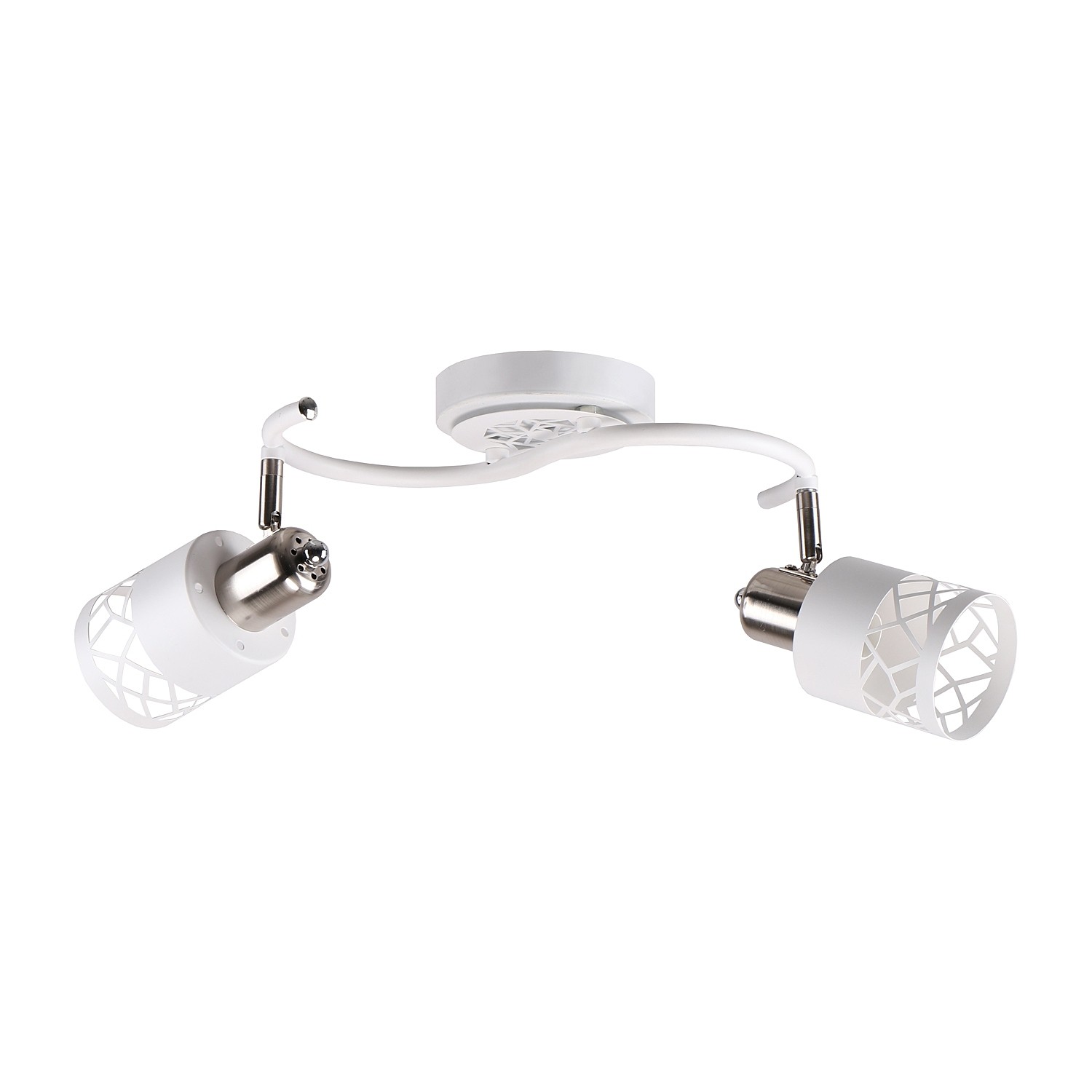 Светильник спот ЭкономСвет 20718 20718/2WT+SN WT