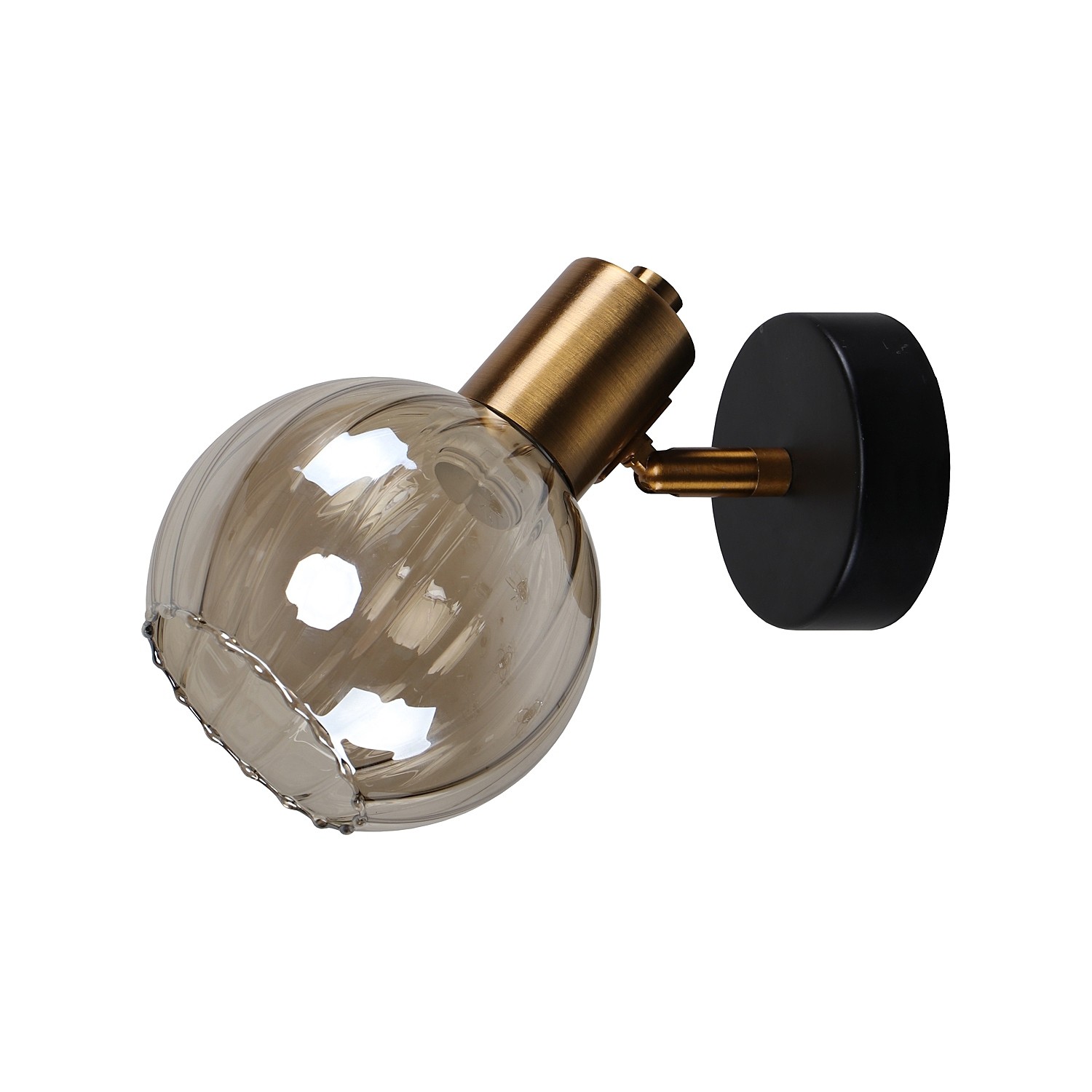 Светильник спот ЭкономСвет 20785 20785/1wGD+BK BR