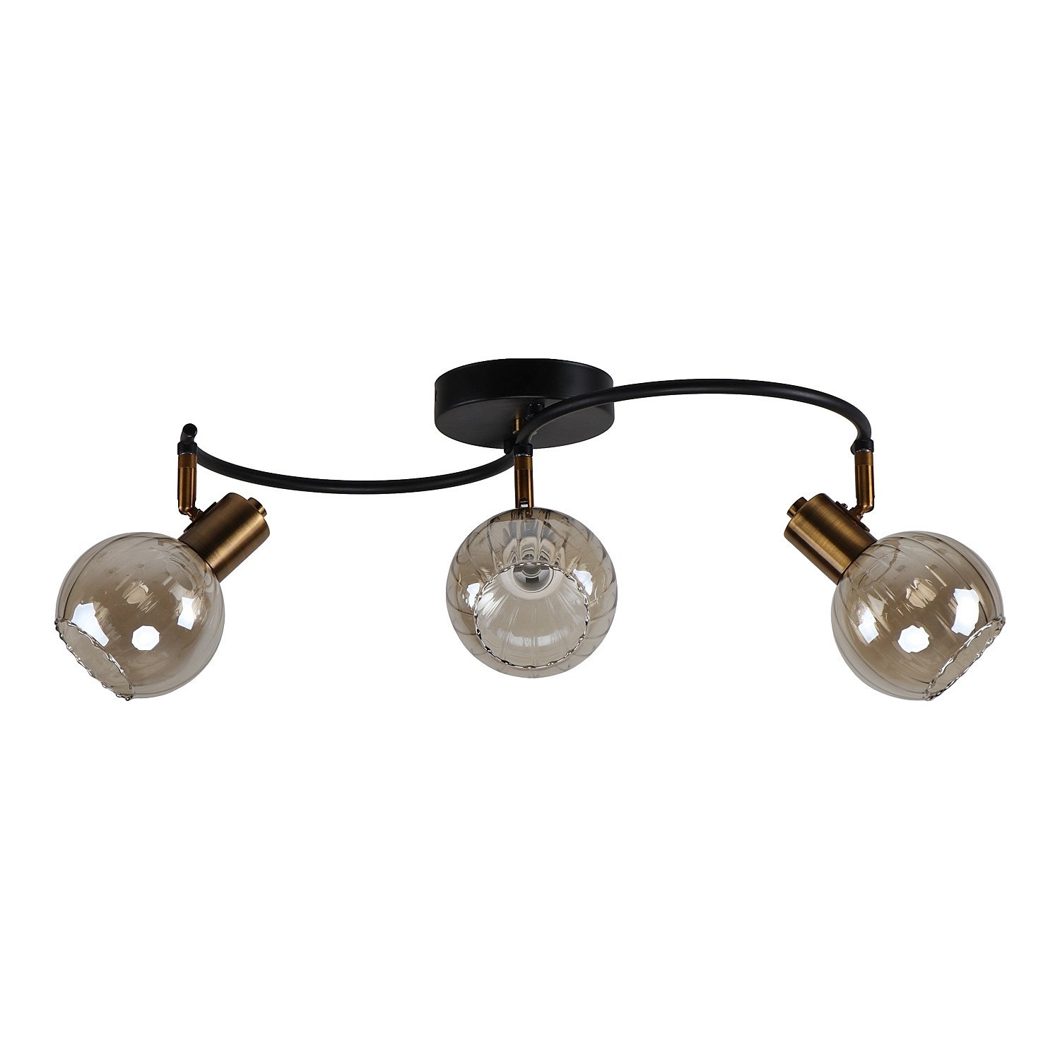 Потолочная люстра ЭкономСвет 20785 20785/3GD+BK BR