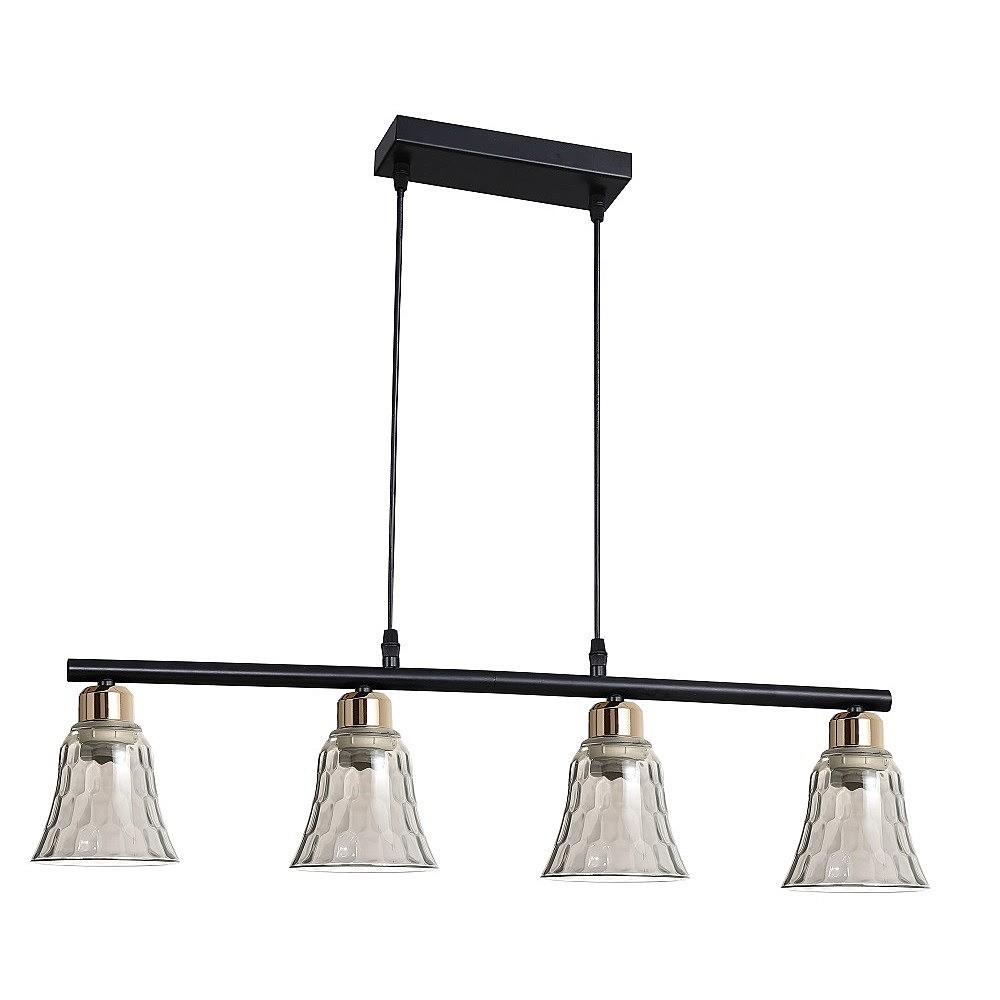 Светильник подвесной ЭкономСвет 30137 30137/4BK+GD GR