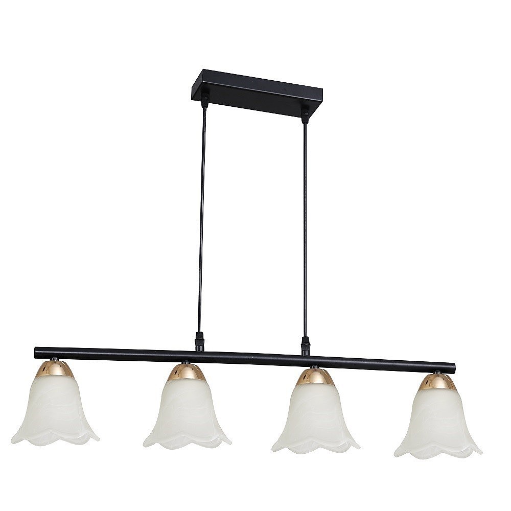 Светильник подвесной ЭкономСвет 30137 30137/4BK+GD WT