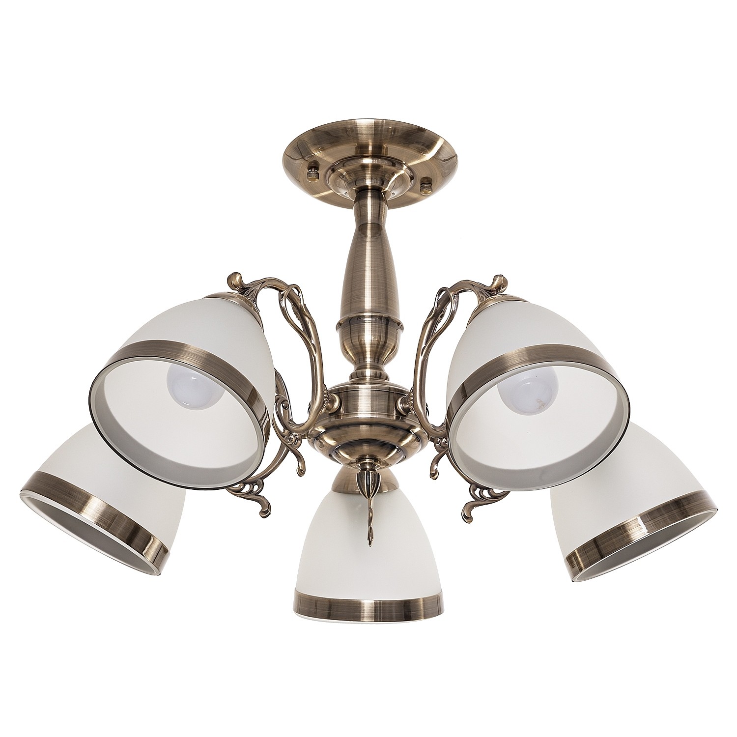 Потолочная люстра ЭкономСвет 30280 30280/5AB WT