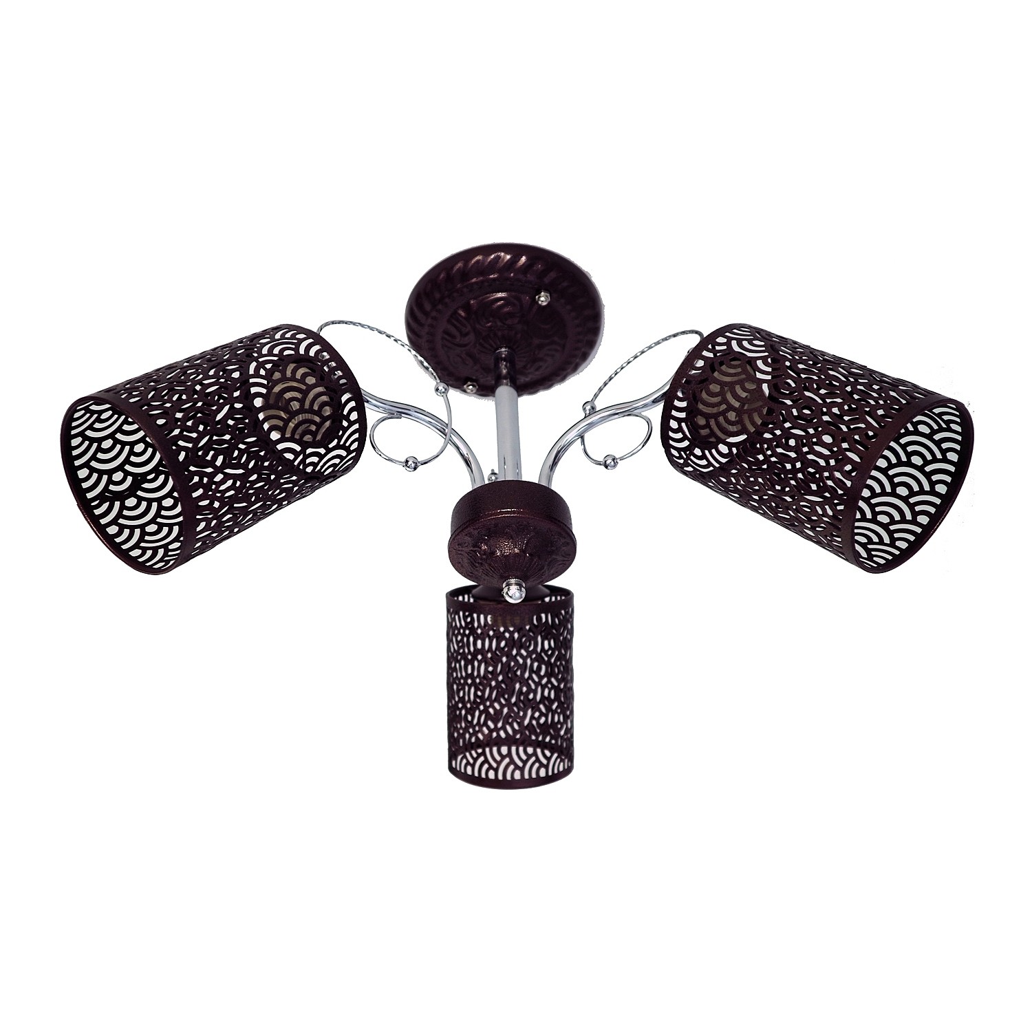 Потолочная люстра ЭкономСвет 32071 32071/3BGD+CR BGD