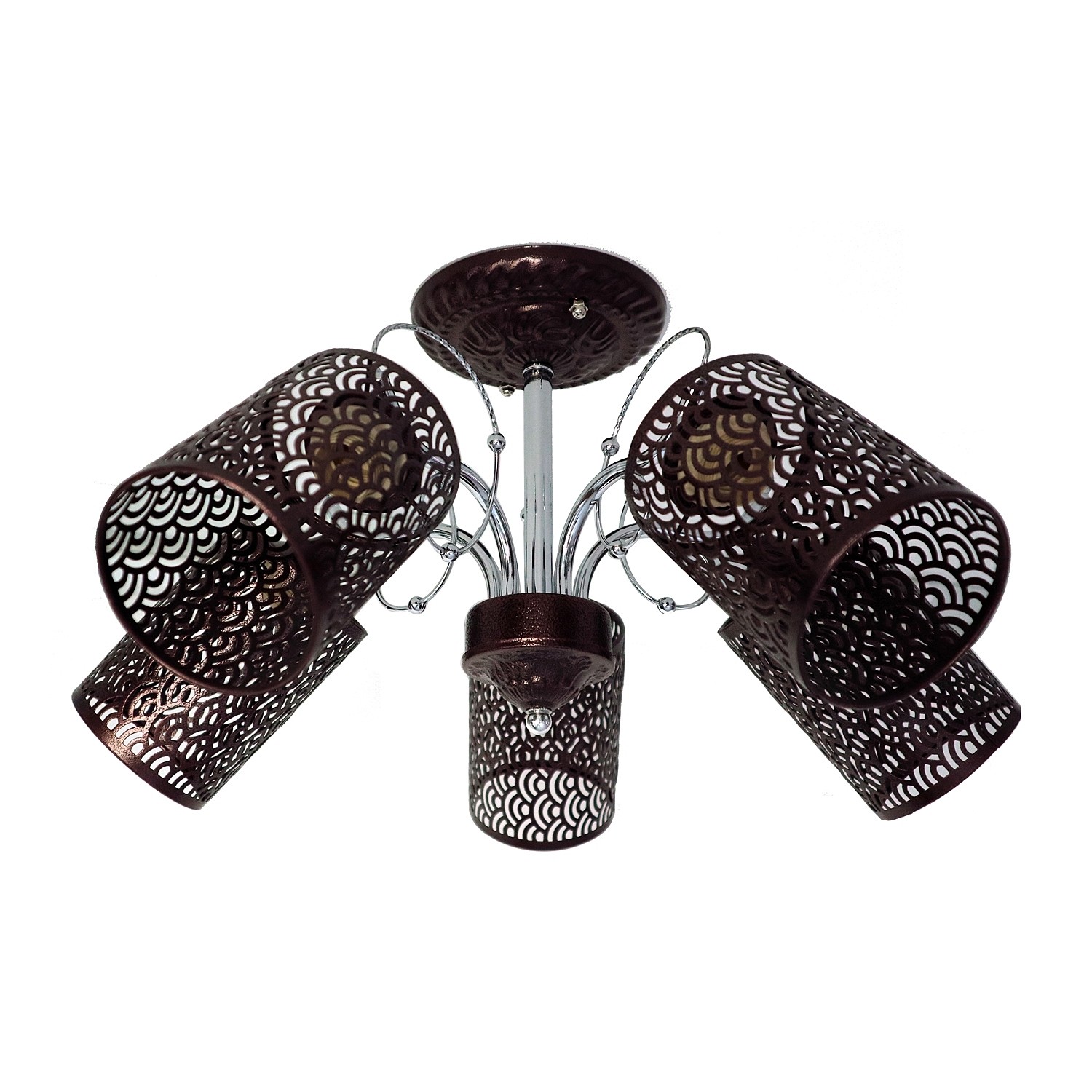 Потолочная люстра ЭкономСвет 32071 32071/5BGD+CR BGD