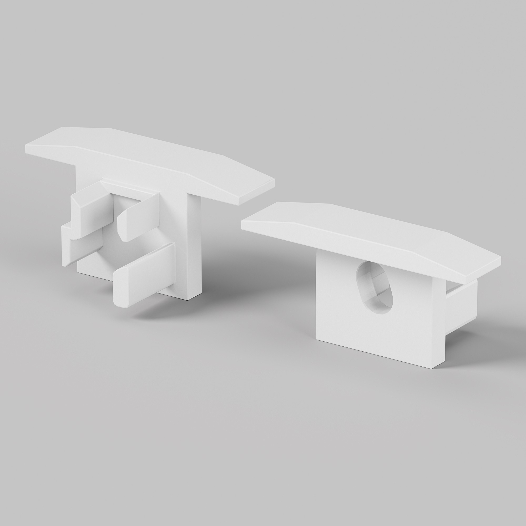 Комплект заглушек (для профиля ALM-0808-S-2M) 2 шт. Maytoni Встраиваемый со скрытым фланцем профиль 642084