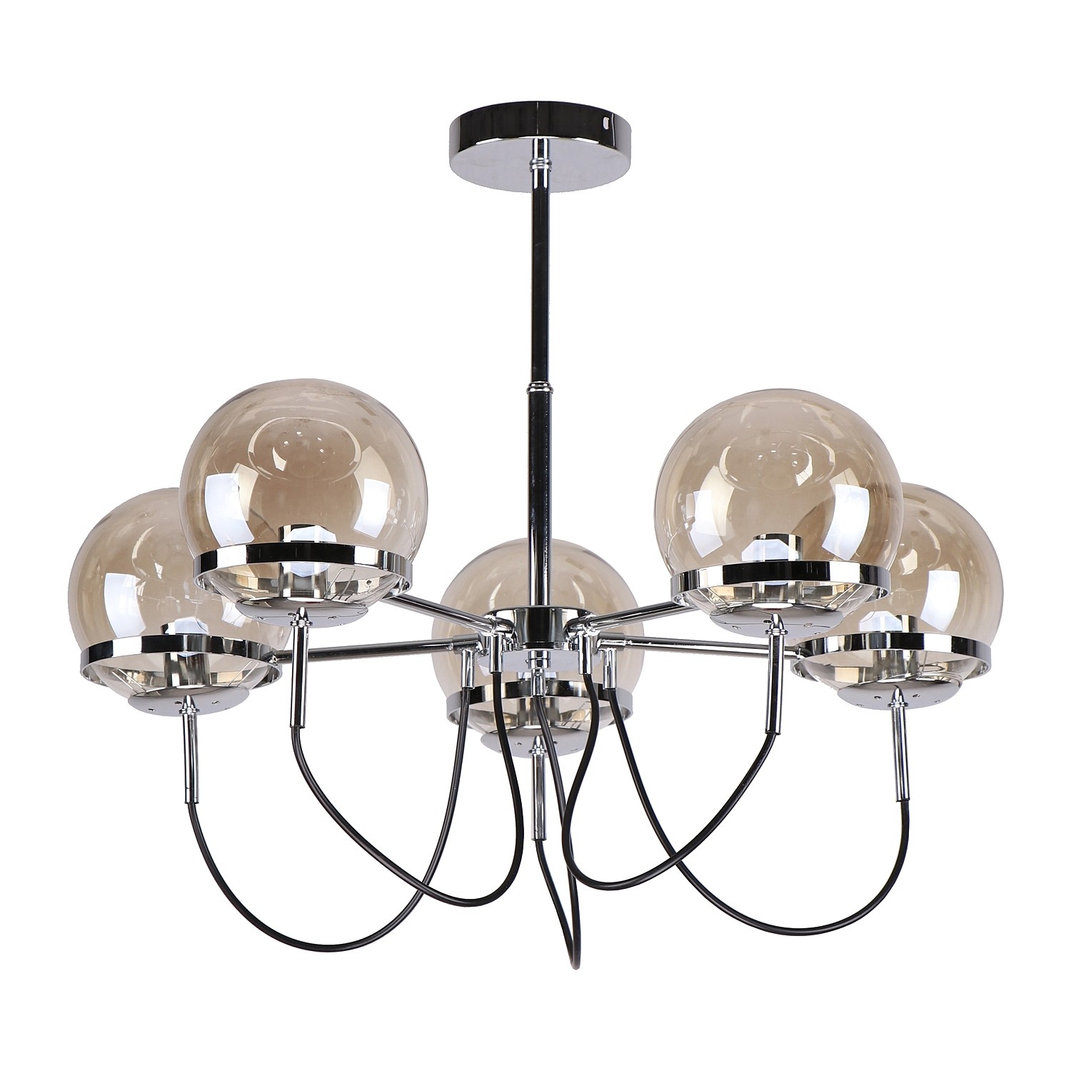 Потолочная люстра ЭкономСвет 40125 40125/5CR AMB