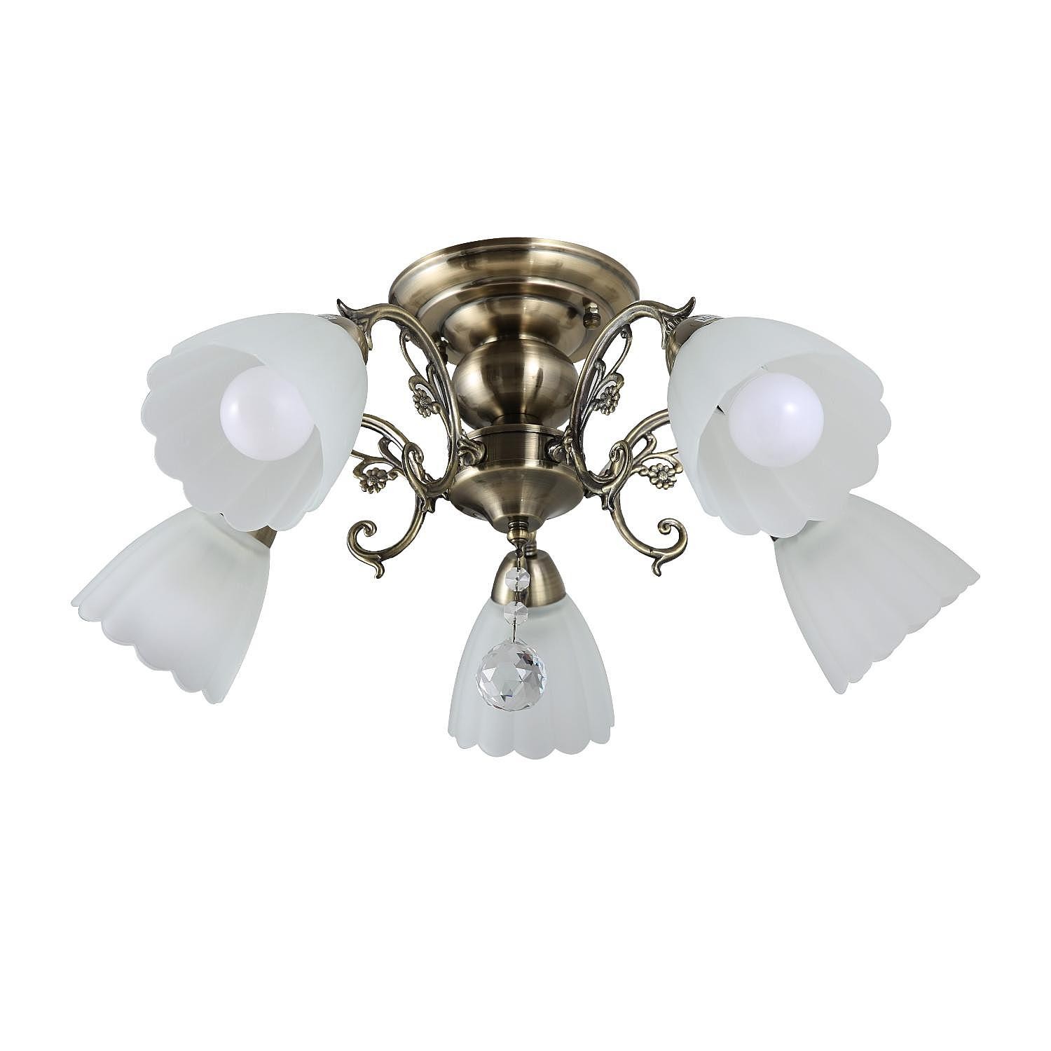 Потолочная люстра ЭкономСвет 4671 4671/5AB WT