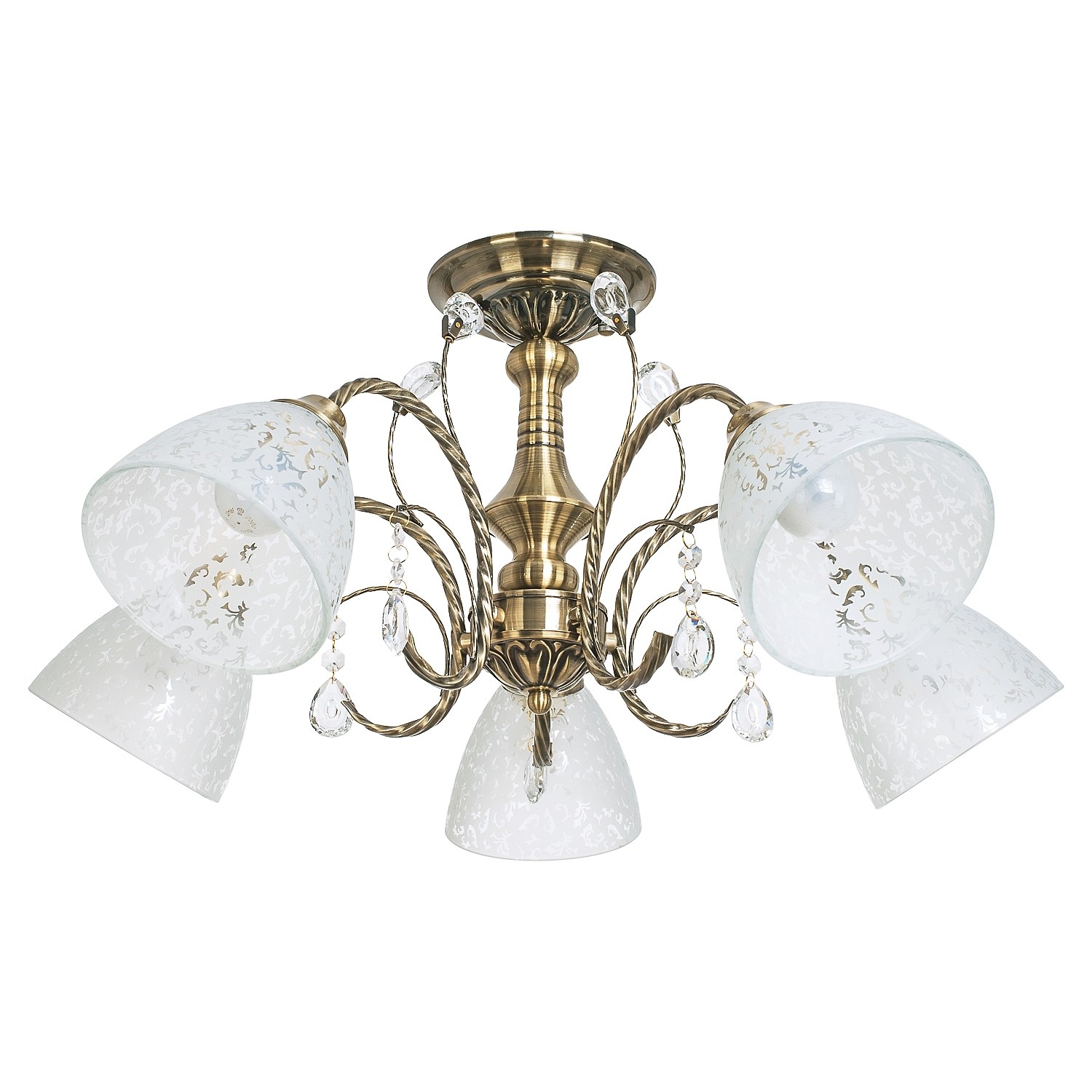 Потолочная люстра ЭкономСвет 50391 50391/5AB WT