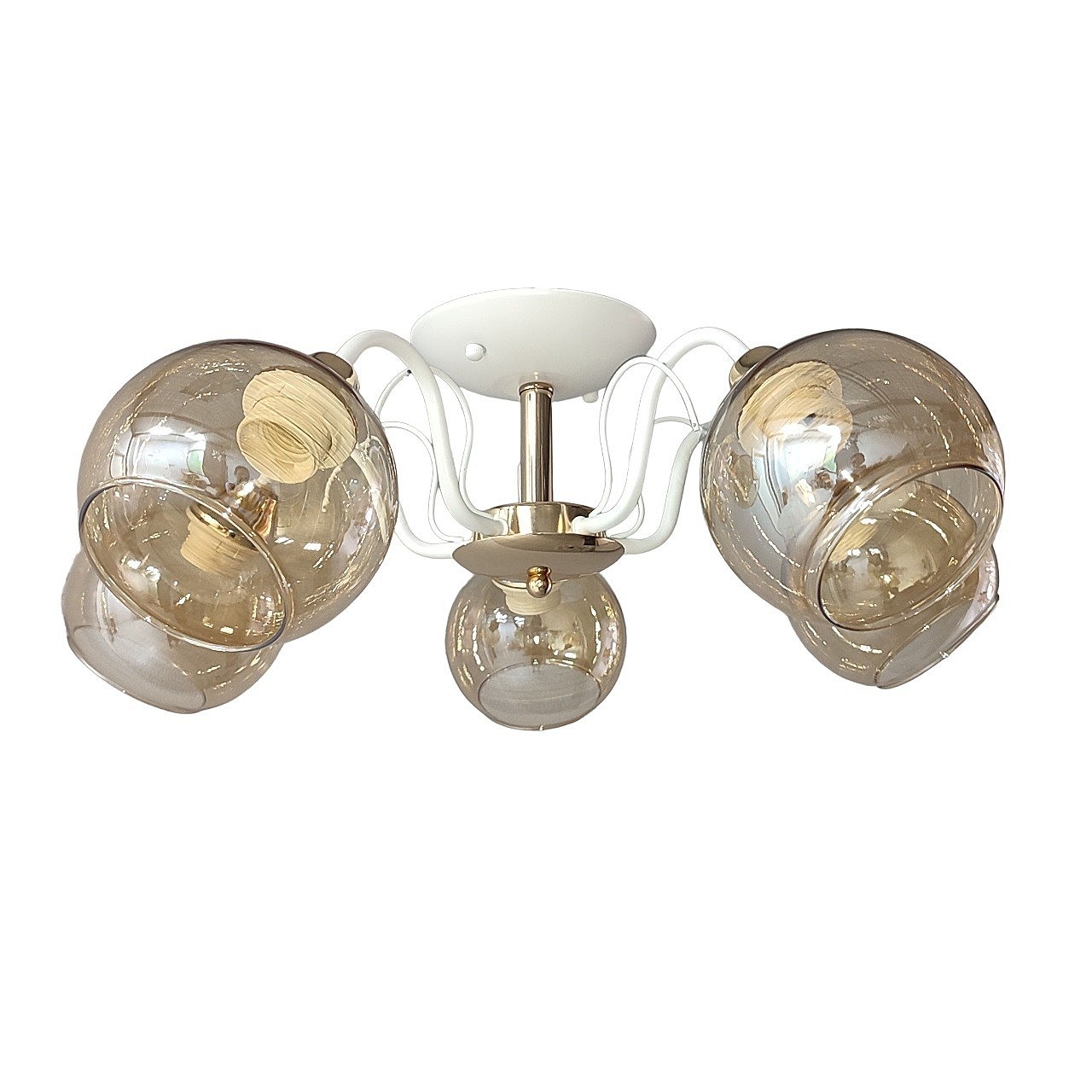 Потолочная люстра ЭкономСвет 50574 50574/5FGD+WT BR