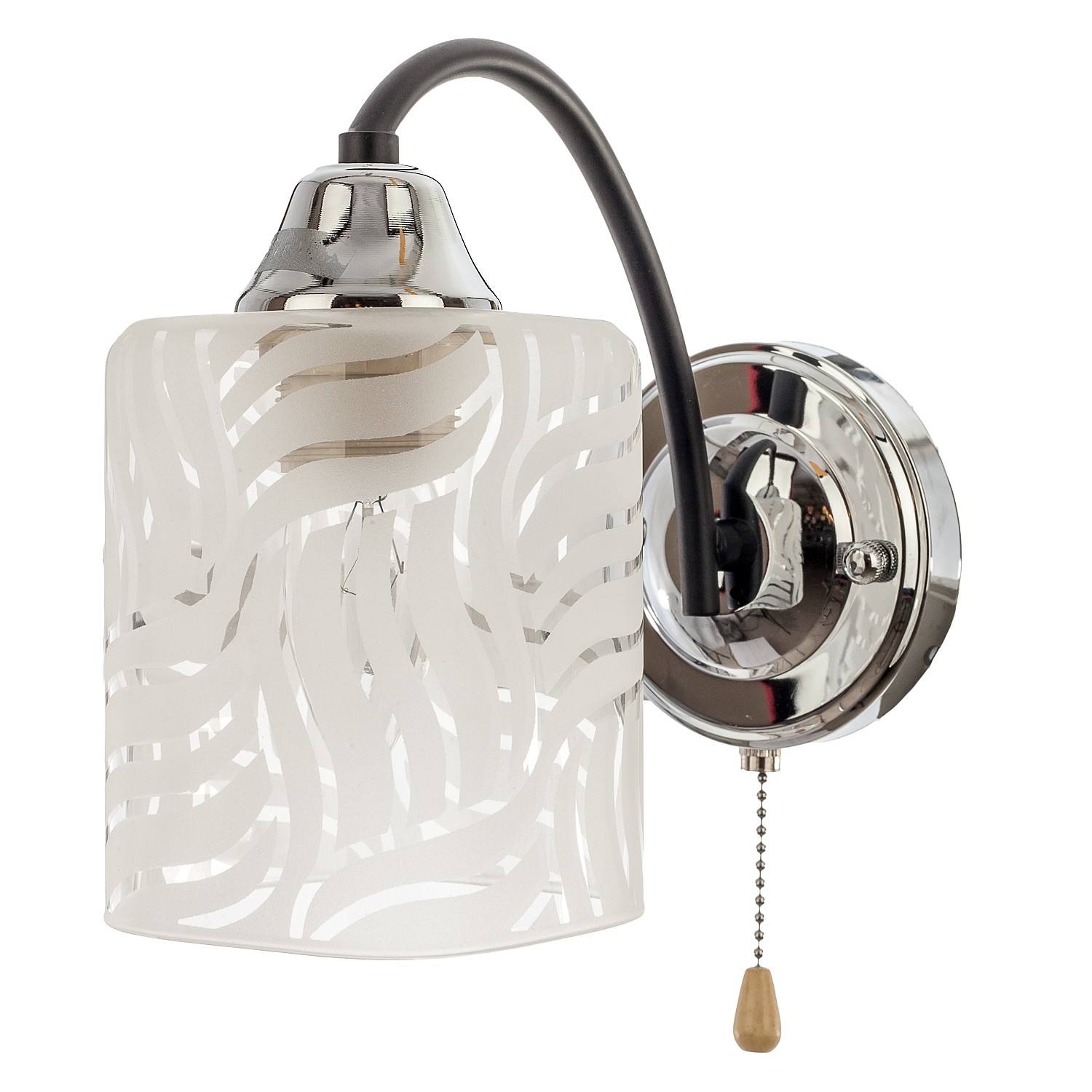 Настенное бра ЭкономСвет 50578 50578/1wCR+BK WT