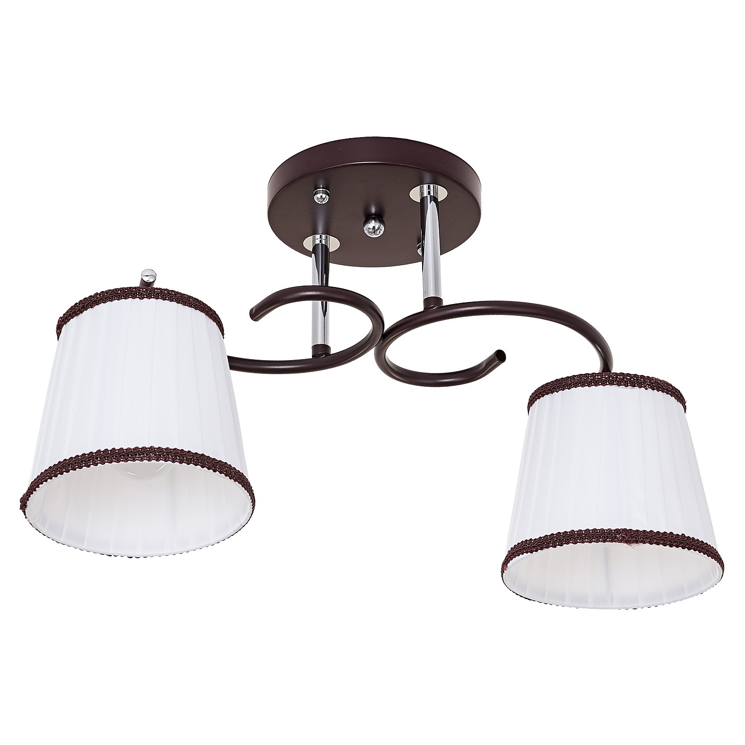 Потолочная люстра ЭкономСвет 50713 50713/2BR+CR WT