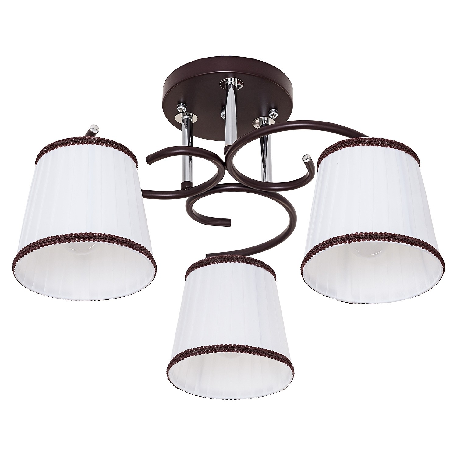 Потолочная люстра ЭкономСвет 50713 50713/3BR+CR WT