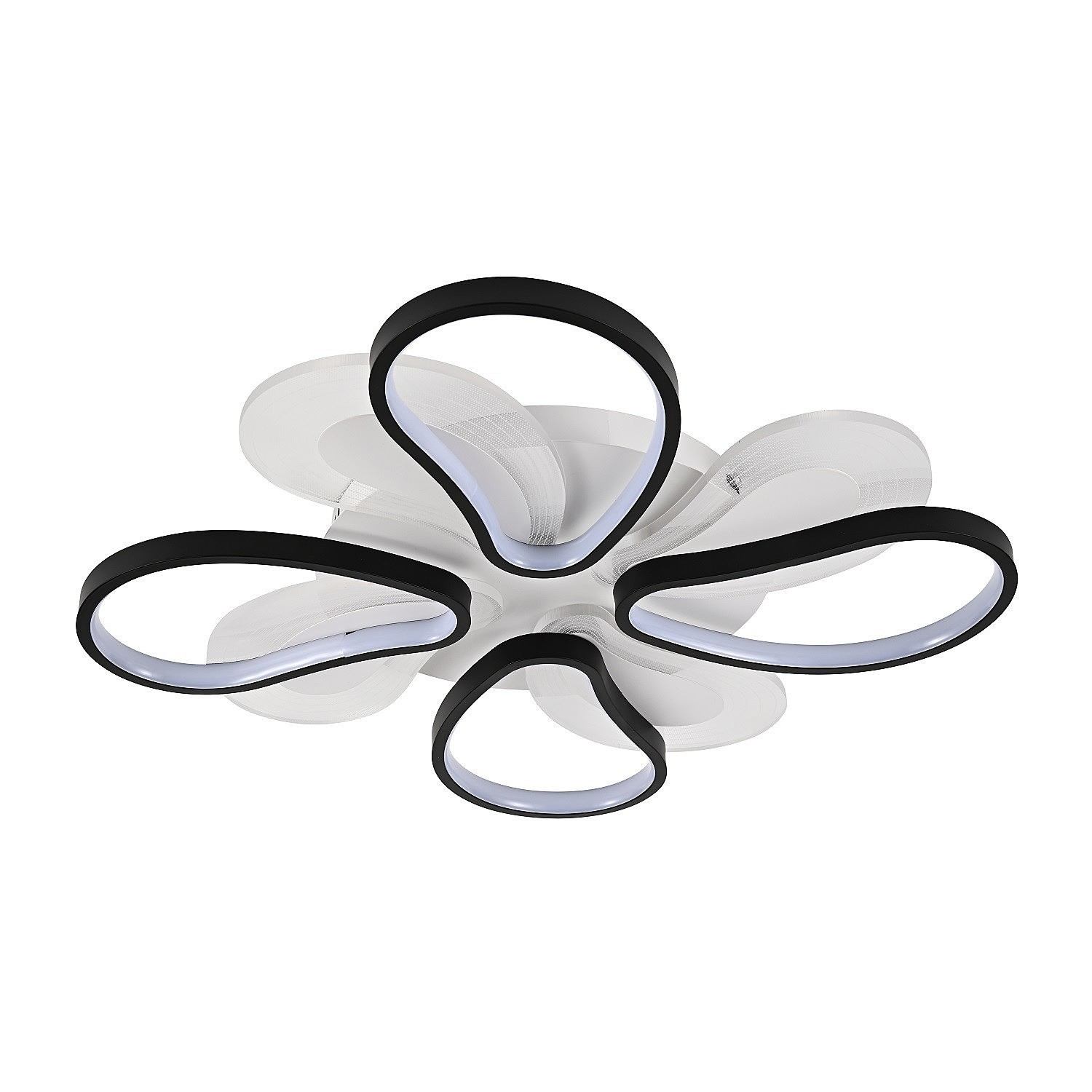 Потолочная люстра ЭкономСвет 51209 51209/4+4WT+BK