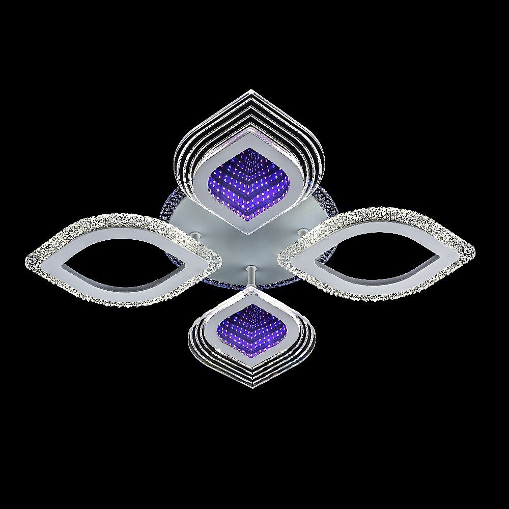 Потолочная люстра ЭкономСвет 51256 51256/4+1WT RBP+3D